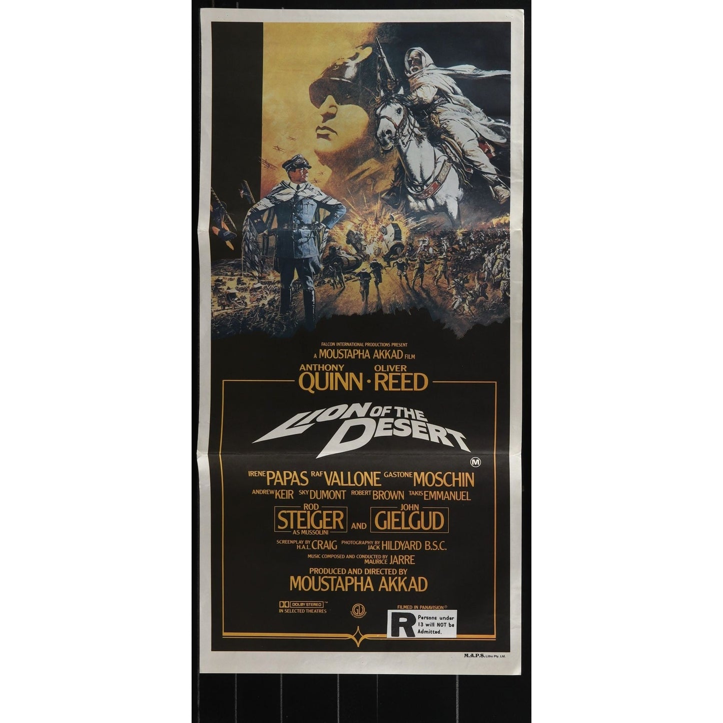 The Lion of the Desert (1980) Original Australian Daybill Movie Poster