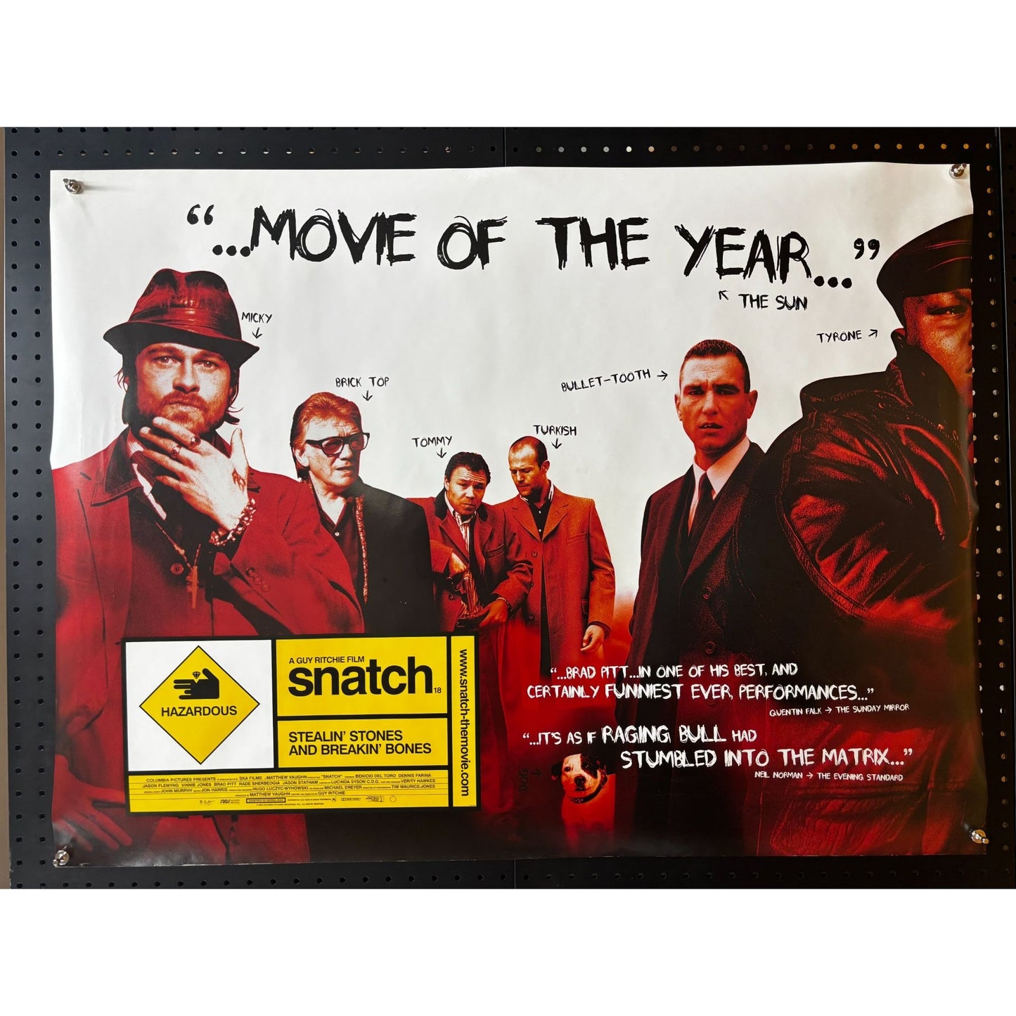 Snatch (2000) UK Quad Original Rolled Poster 30x40