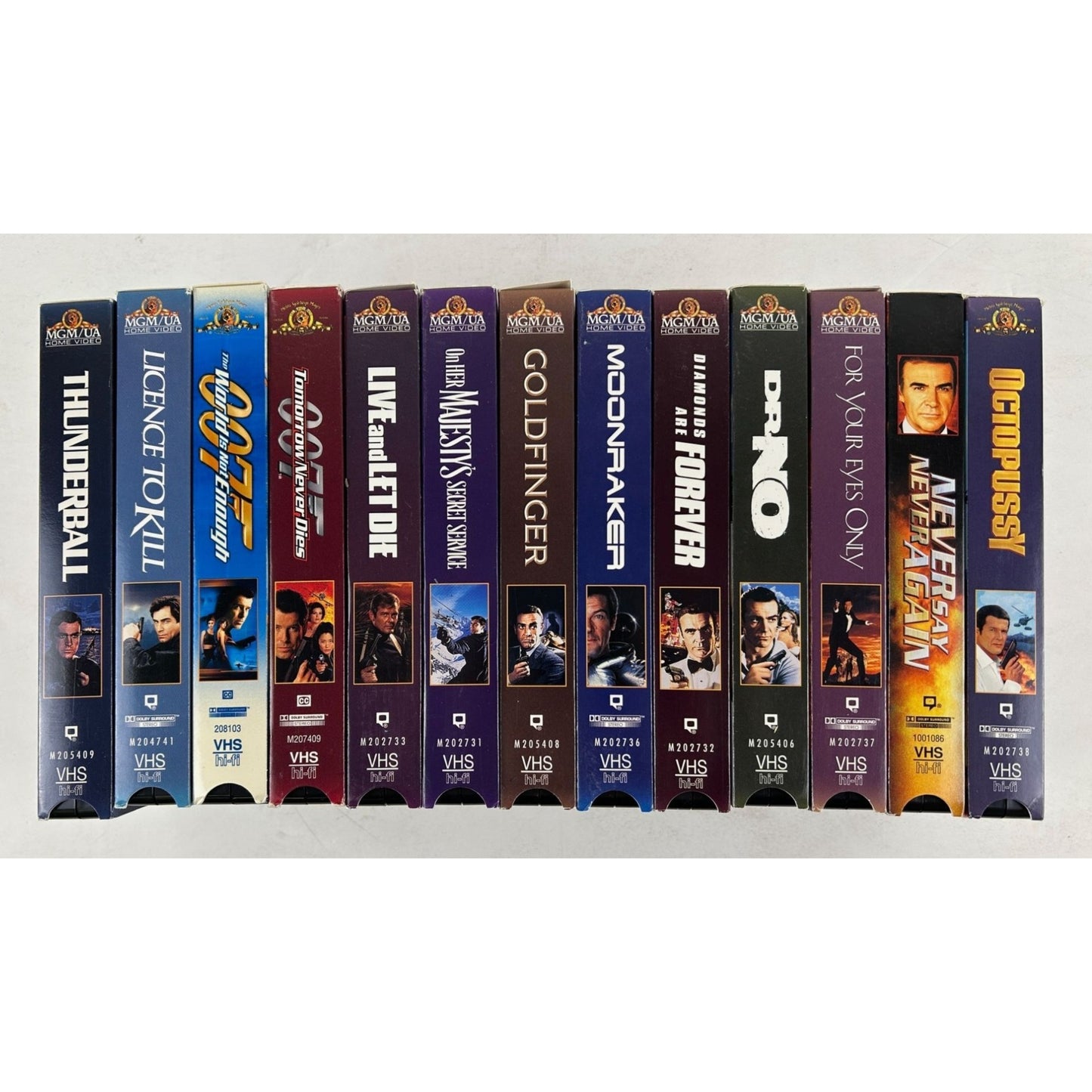 James Bond VHS Collection 13 Movies
