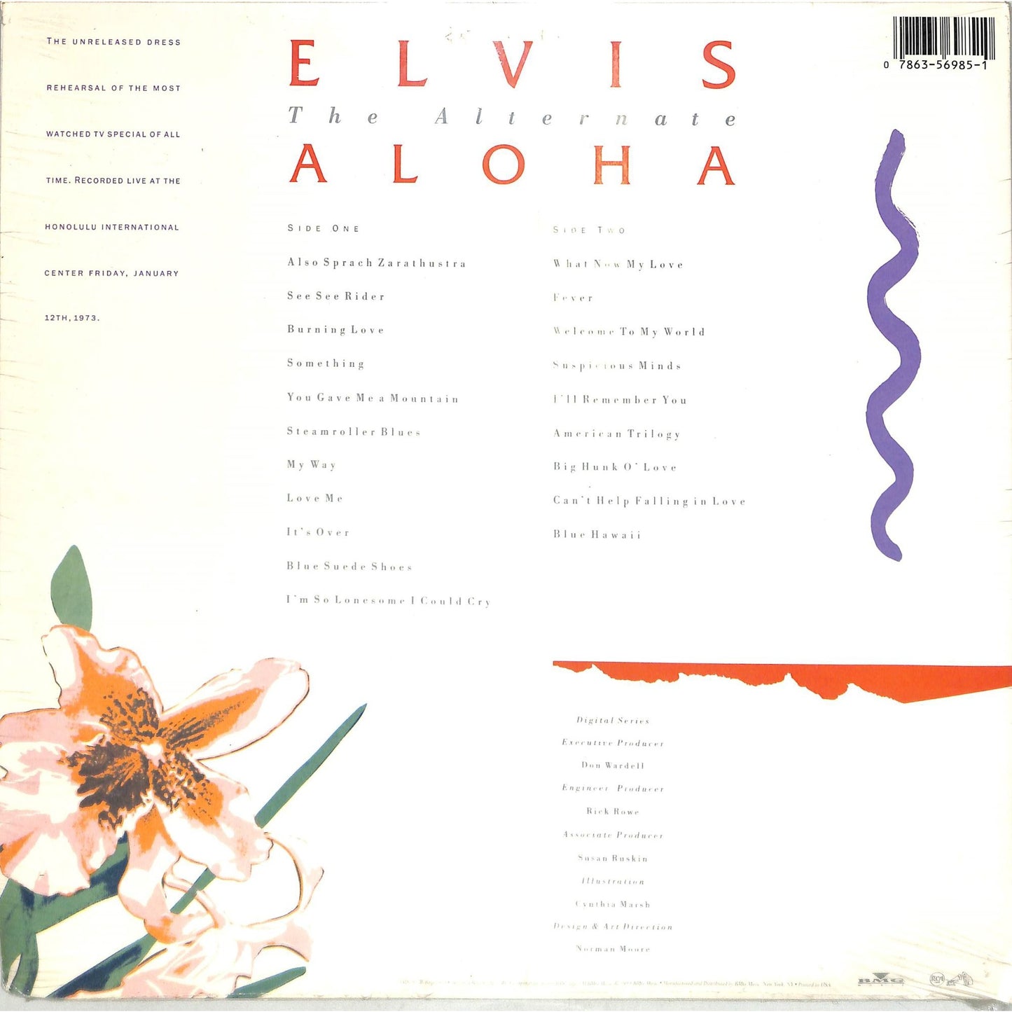 Elvis - The Alternate Aloha (1988) SEALED Vinyl LP 6985-1-R