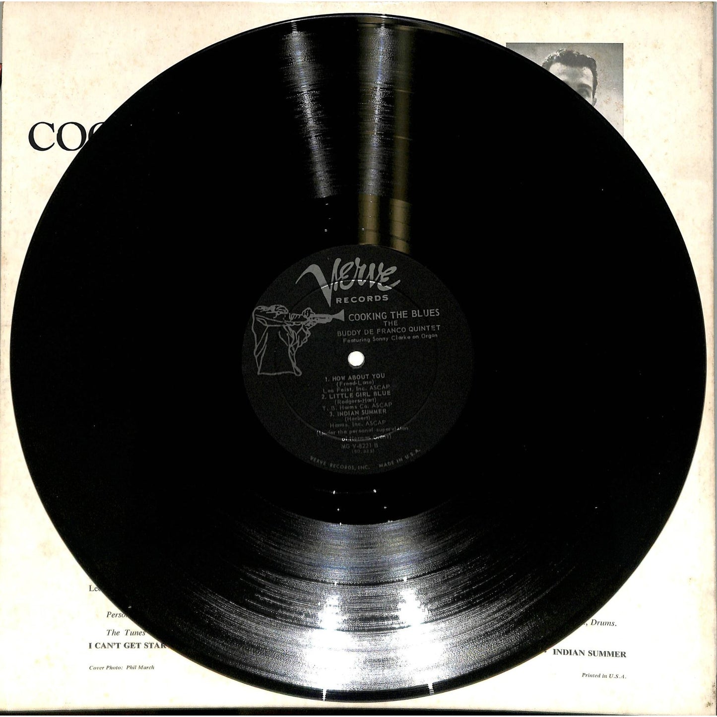 The Buddy De Franco Quintet - Cooking the Blues (1958) Vinyl Record MGV-8221