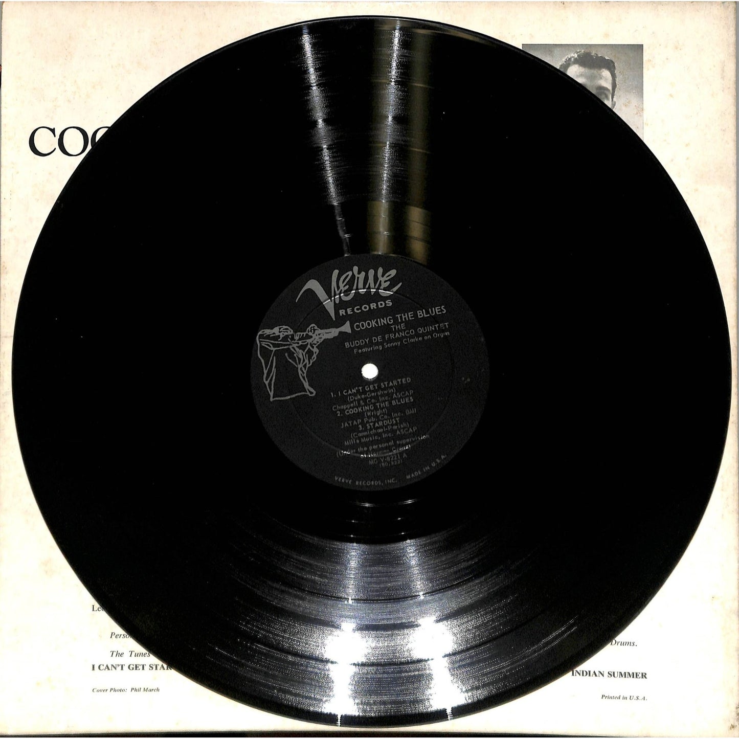 The Buddy De Franco Quintet - Cooking the Blues (1958) Vinyl Record MGV-8221