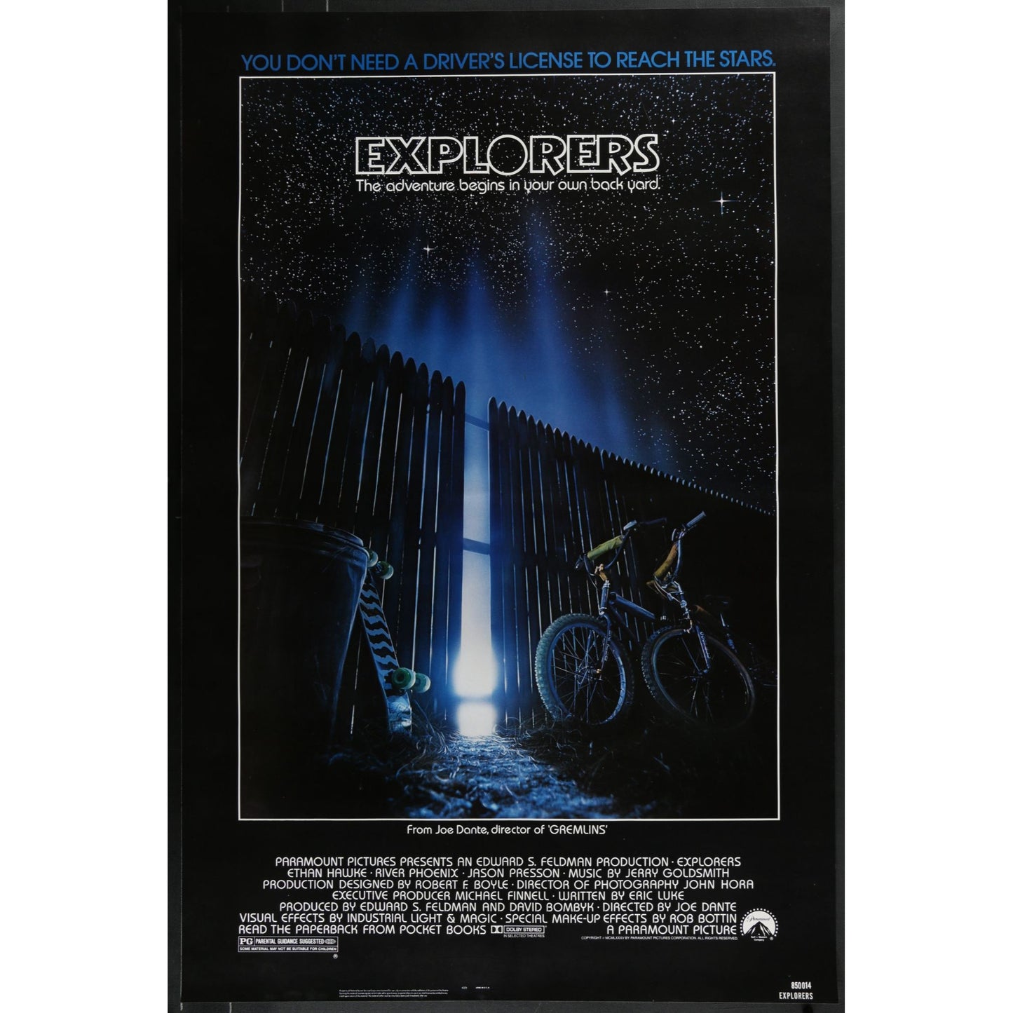 Explorers (1985) Original Single-sided Movie Poster 27x41