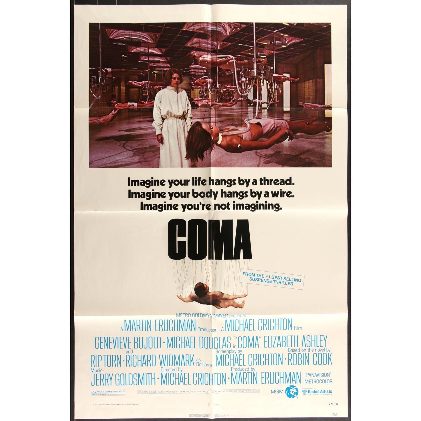 Coma (1978) Original movie Poster 27x41