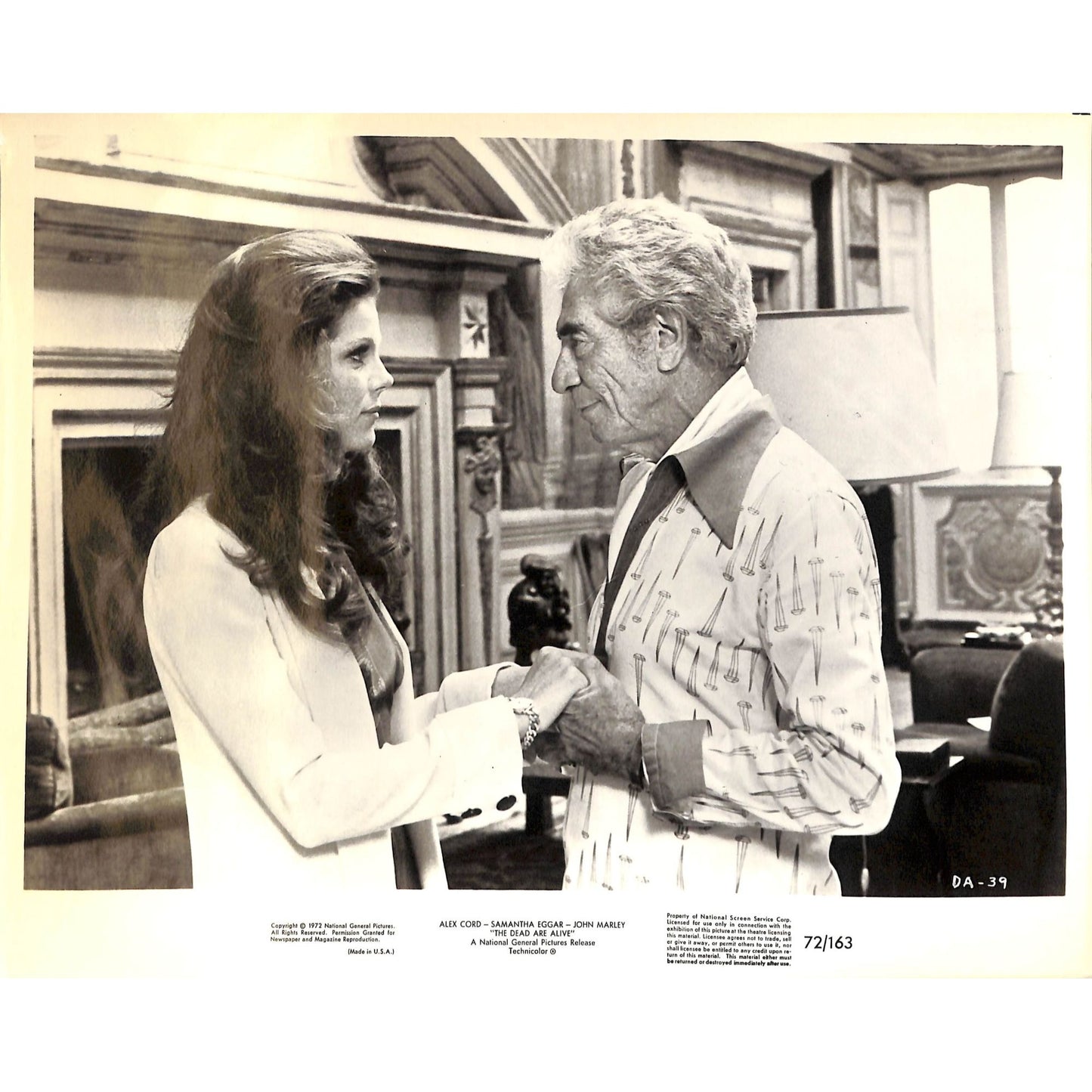 The Dead Are Alive (1972) Movie Still Full Set 8x10