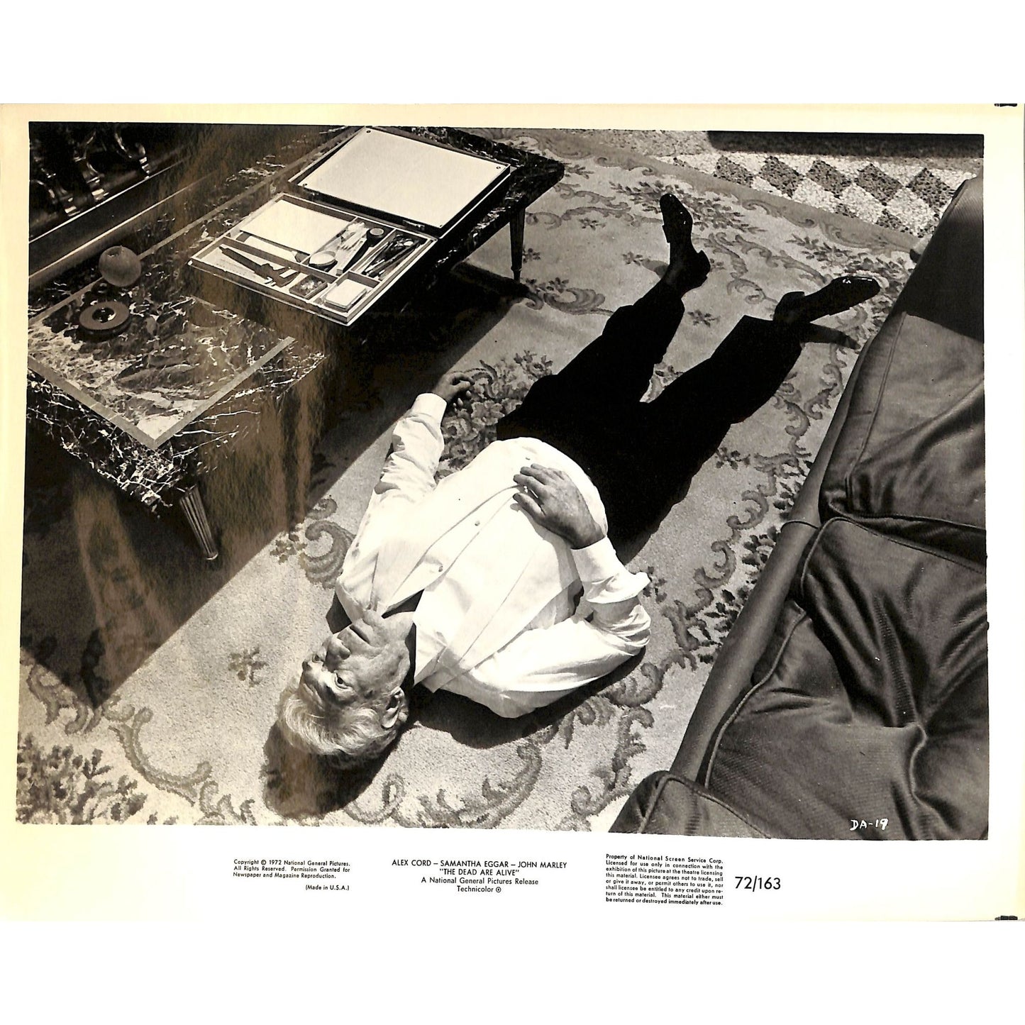 The Dead Are Alive (1972) Movie Still Full Set 8x10