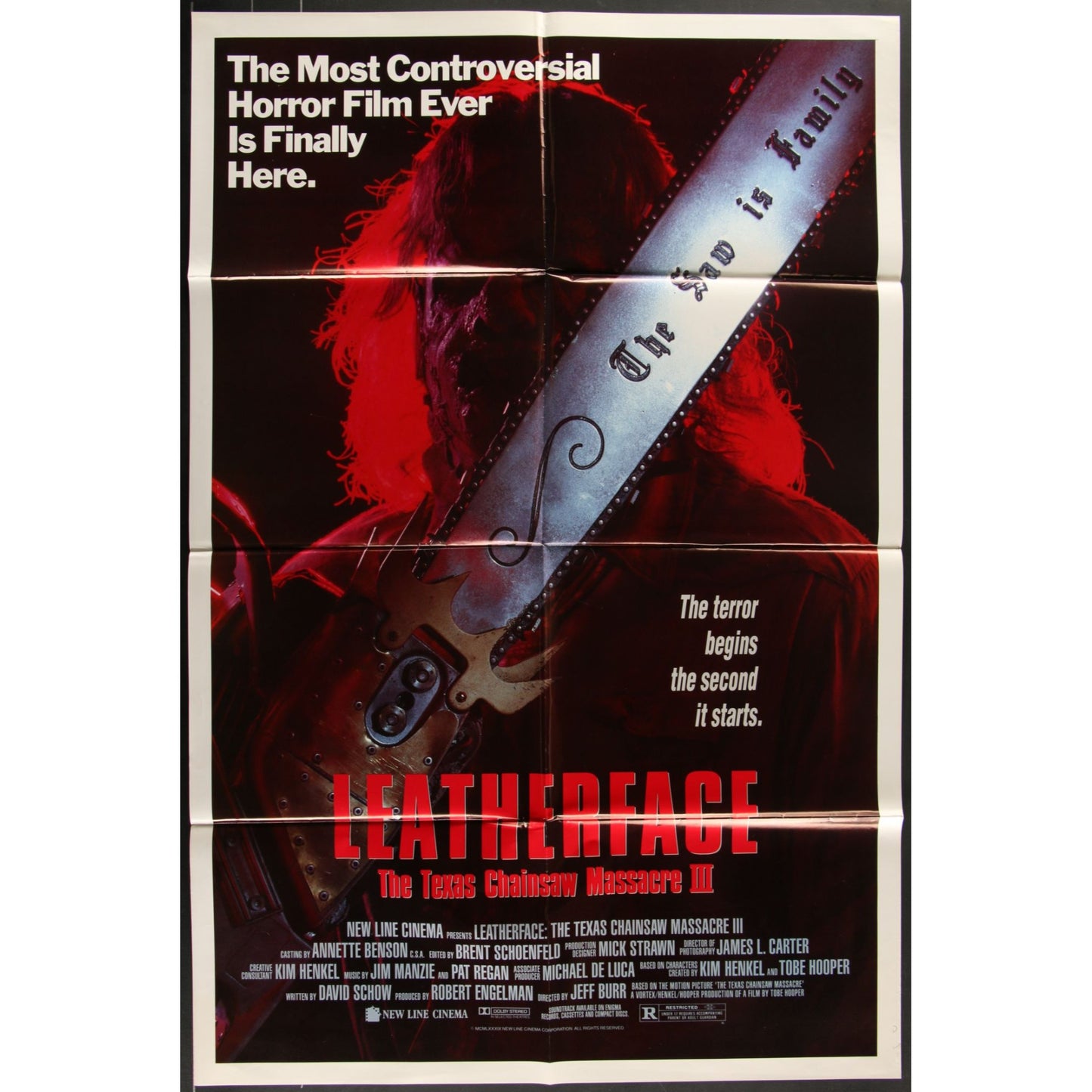 Leatherface: Texas Chainsaw Massacre III (1990) Original Movie Poster 27x41