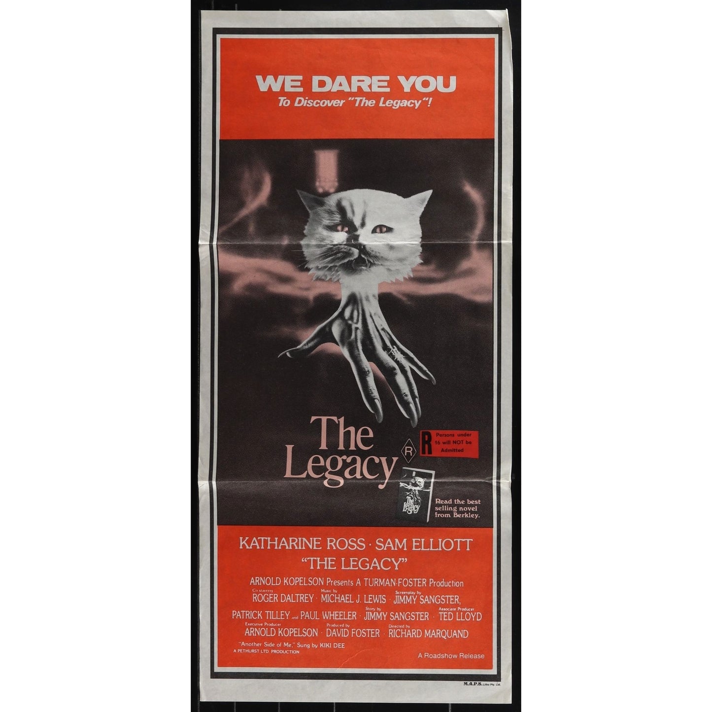 The Legacy (1978) Original Australian Daybill Movie Poster