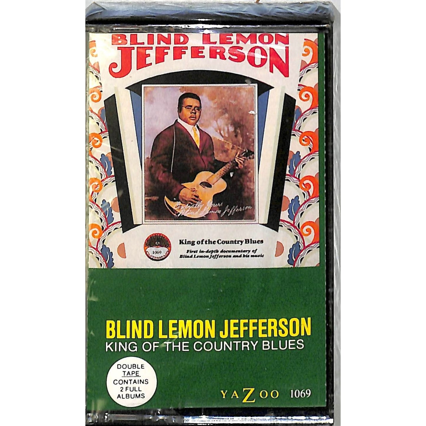 Blind Lemon Jefferson-King of the Country Blues Sealed Cassette Tape Yazoo 1069