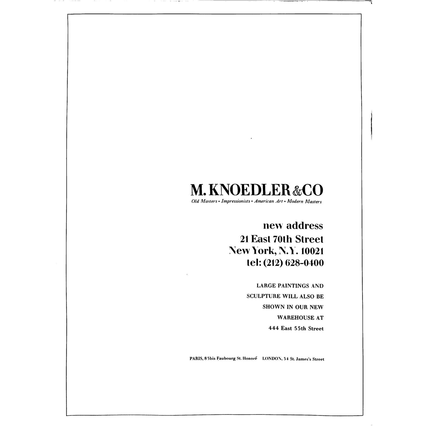 Art News John D. Rockefeller Collection Catalog September 1970