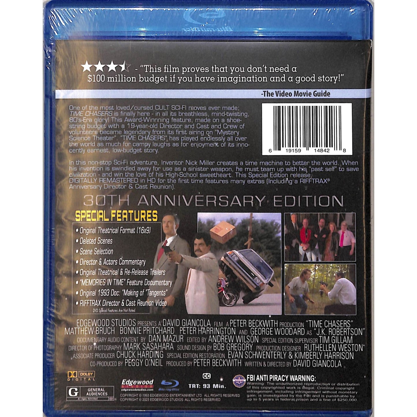Time Chasers (1994) Sealed Blu Ray Disc