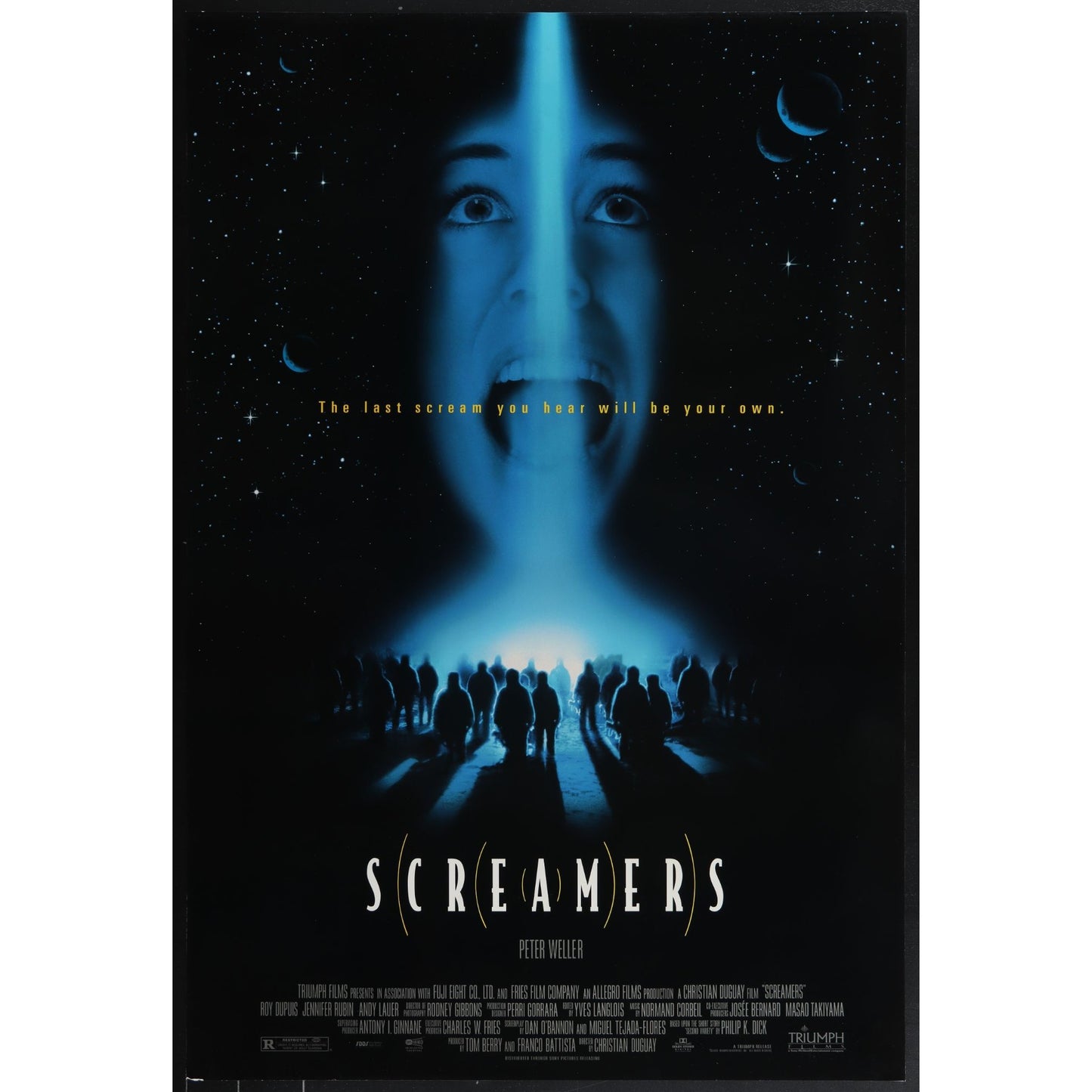 Screamers (1995) Original Movie Poster Rolled 27x40