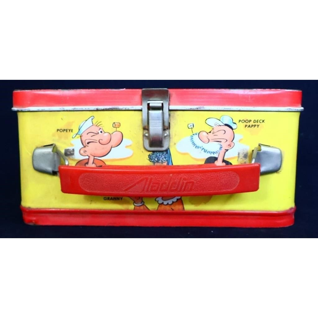 Vintage metal Popeye lunchbox w/ thermos