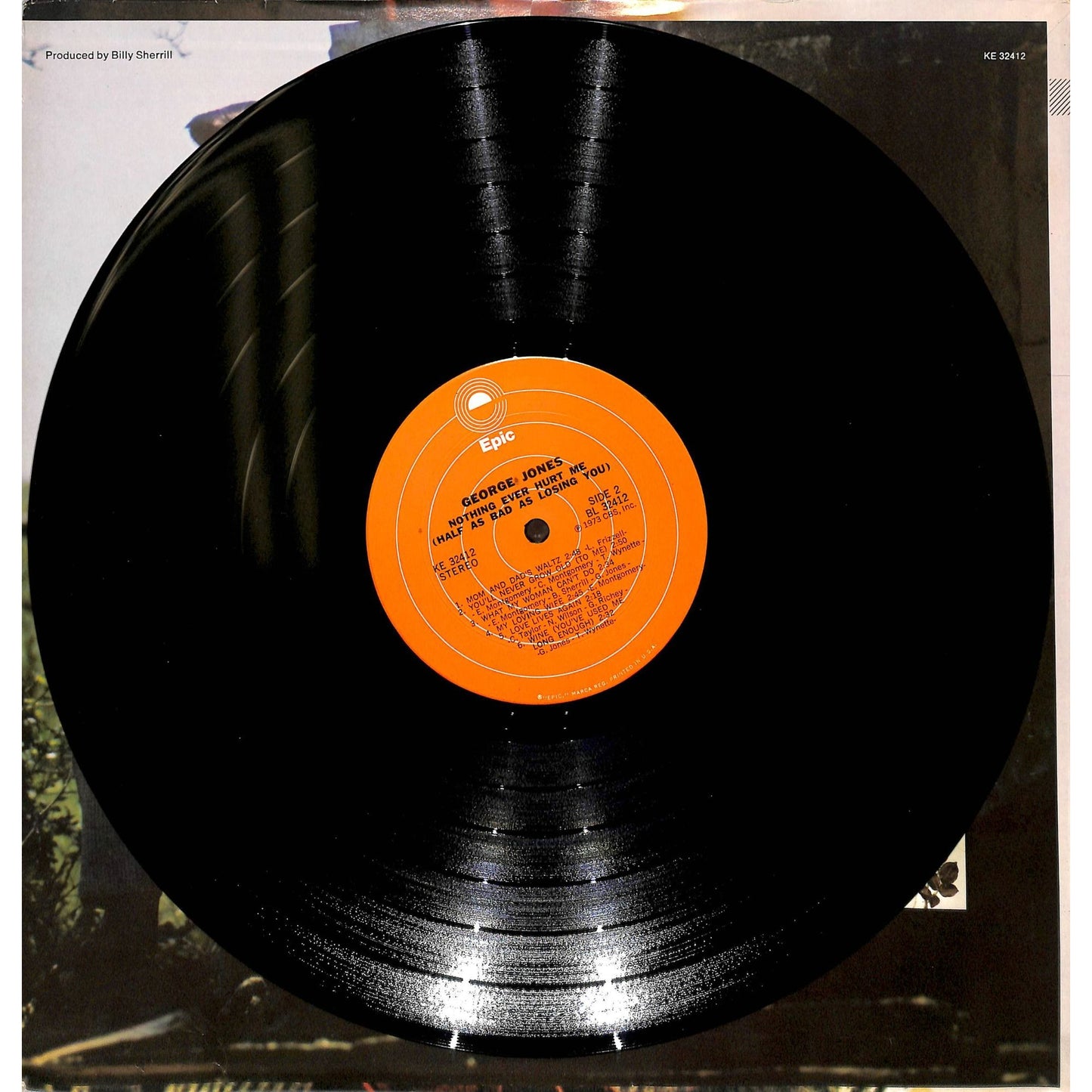 George Jones - Nothing Ever Hurt Me Vinyl Record KE 34212