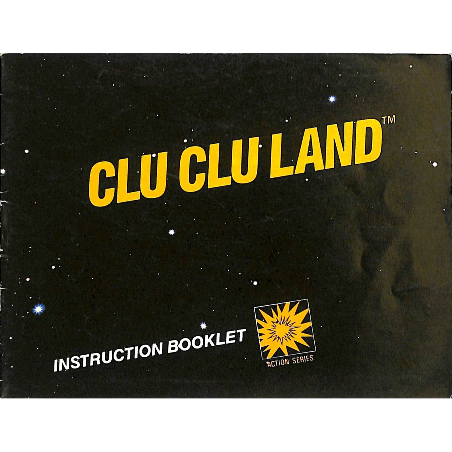 Clu Clu Land (1985) Nintendo NES Cartridge + Instruction Booklet