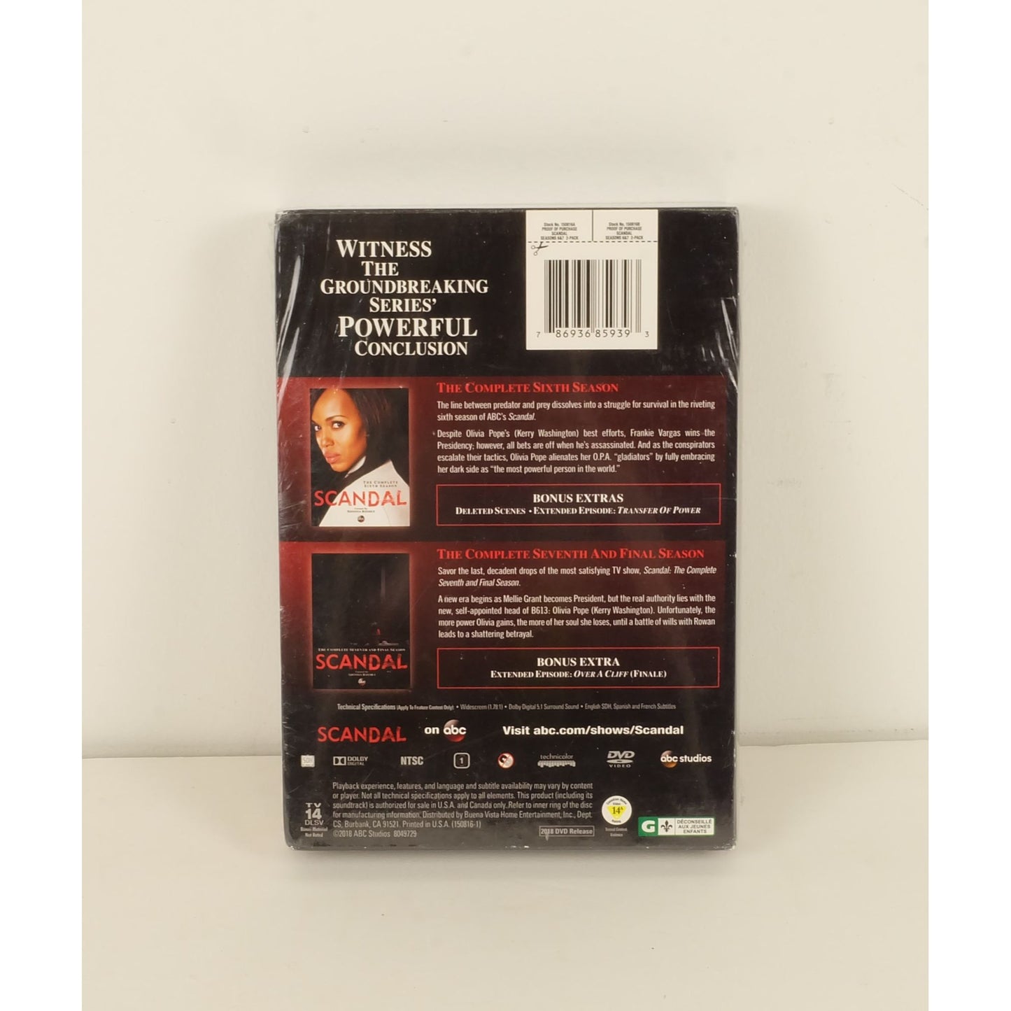 Scandal - The Final Two Seasons DVD New Sealed