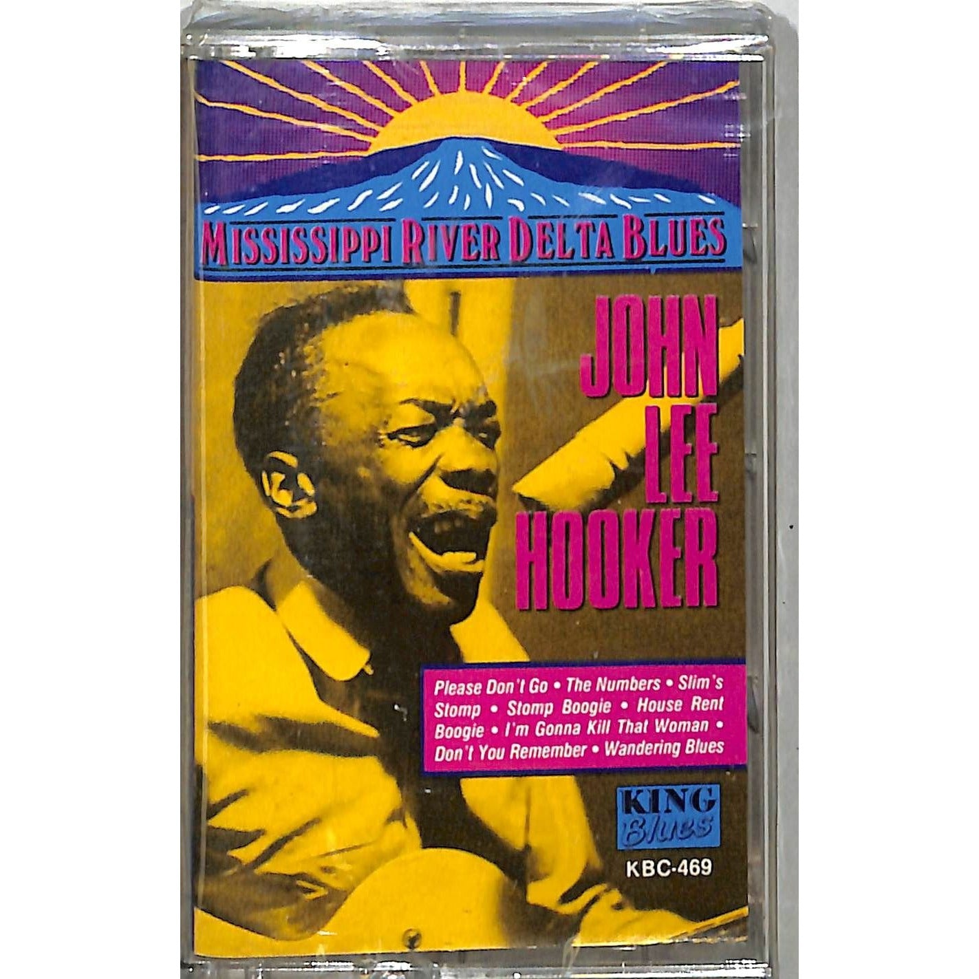 John Lee Hooker - Mississippi River Delta Blues Sealed Cassette Tape KBC-469