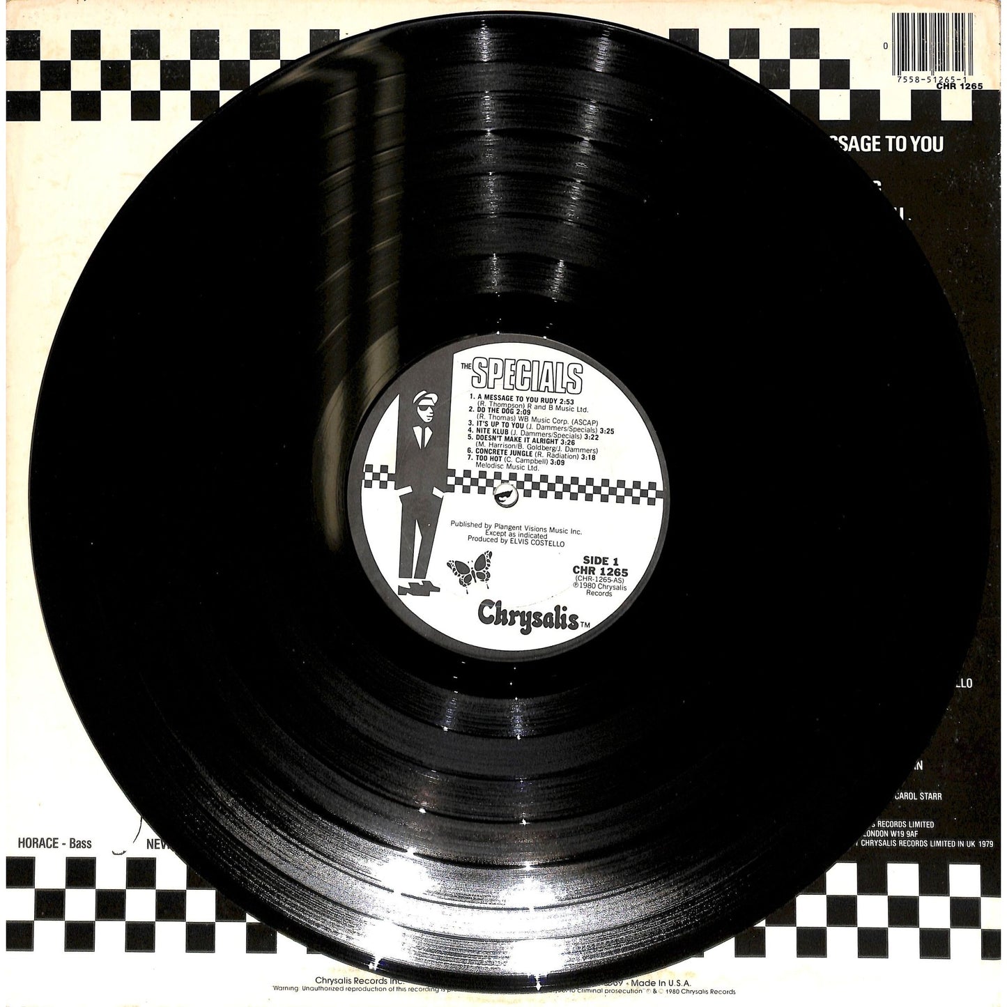 The Specials Self-Titled Vinyl Record CHR 1265
