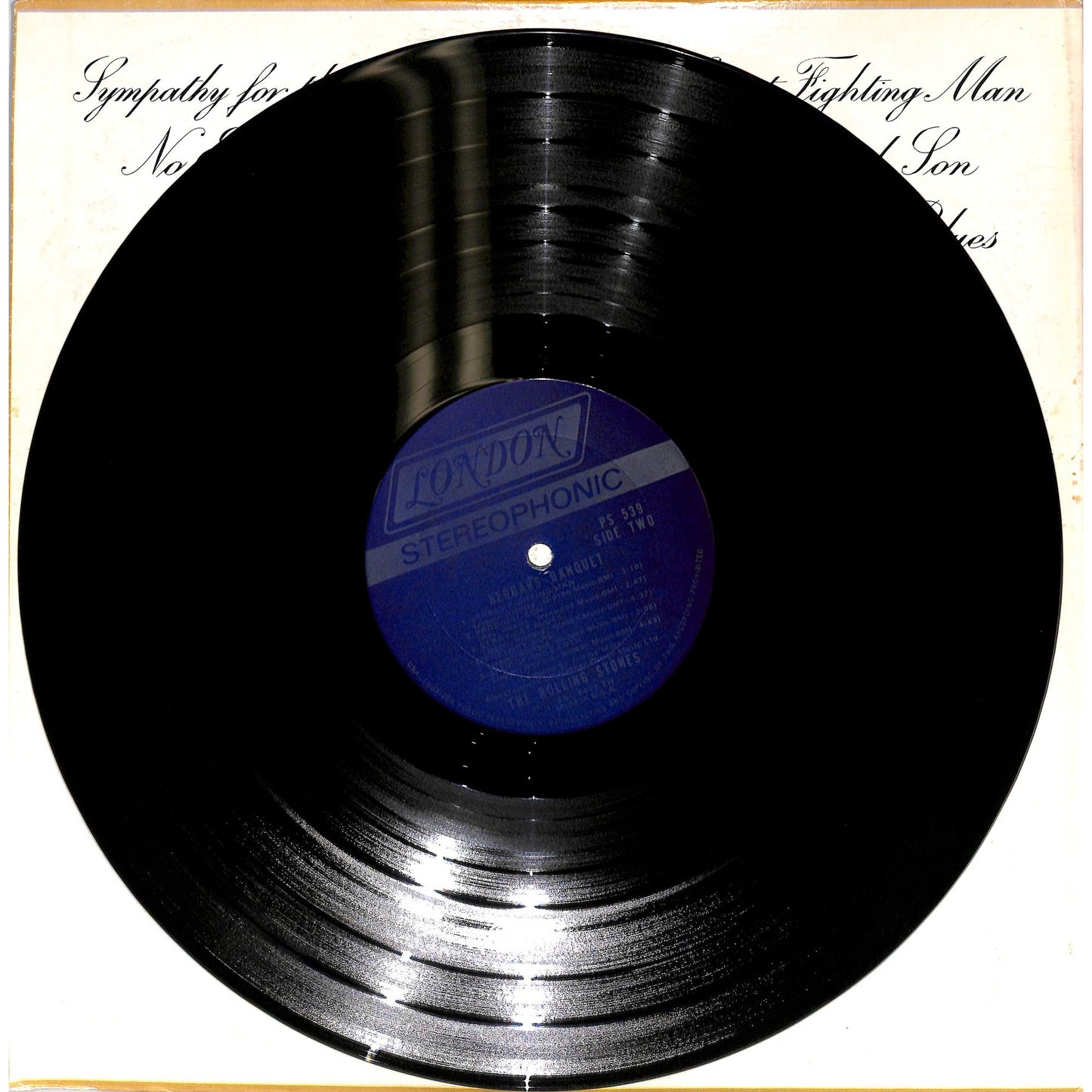 The Rolling Stones - Beggars Banquet Vinyl Record PS 539