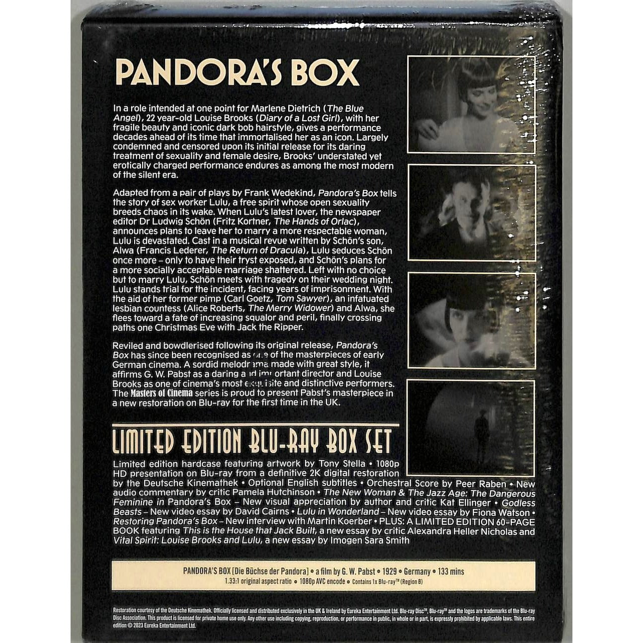 Pandora's Box (1929) Special Edition Blu Ray Box Set Brand New Sealed