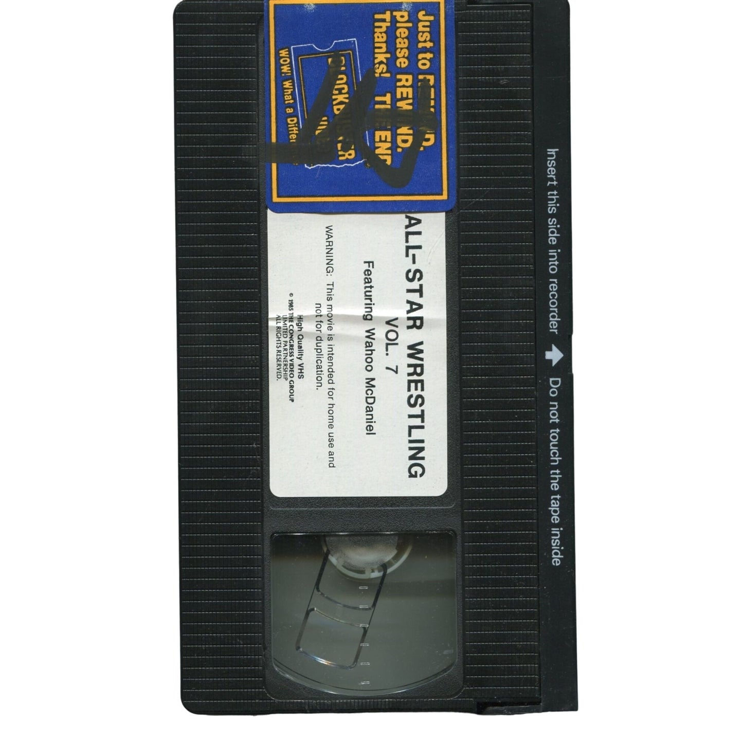 Super Star Wrestling: Wahoo McDaniel Vol. 7 (1985) Wrestling VHS Tape