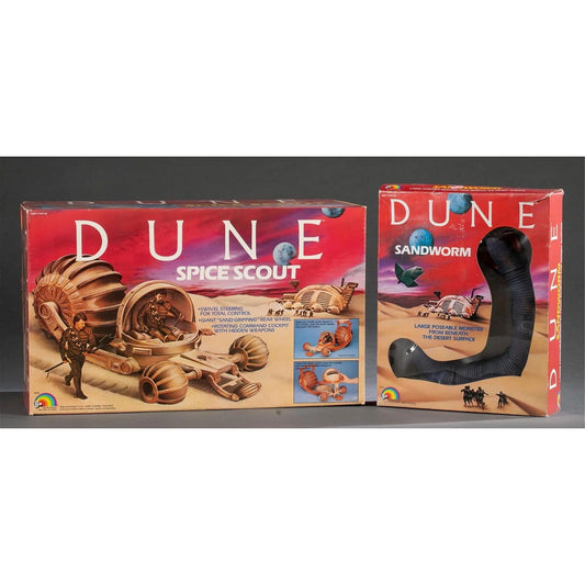 Dune Sandworm and Spice Scout (1984) CIB LJN Toys QA1