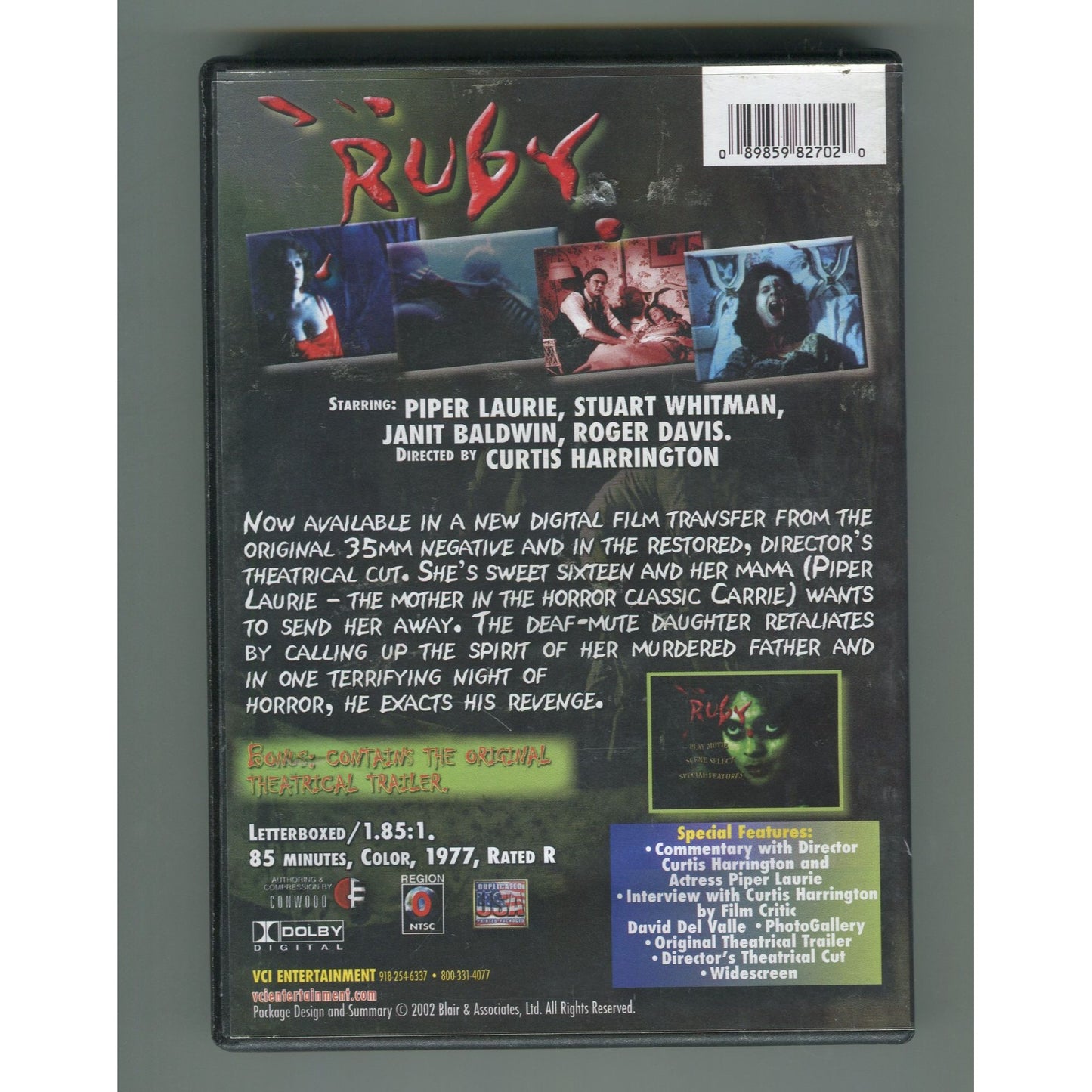 Ruby (1977) Widescreen Special Edition DVD