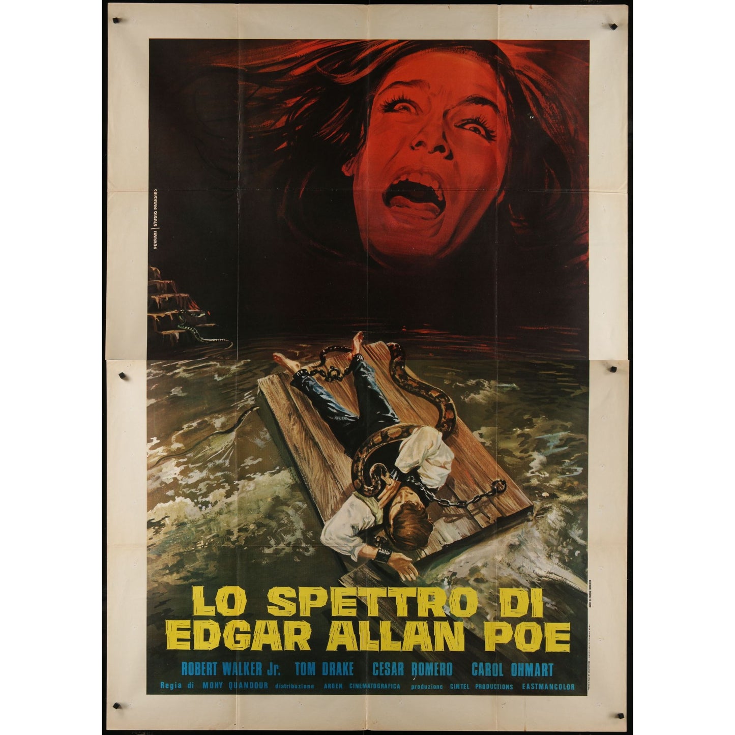 The Spectre of Edgar Allan Poe (1974) Original Italian 2P Movie Poster 55x78
