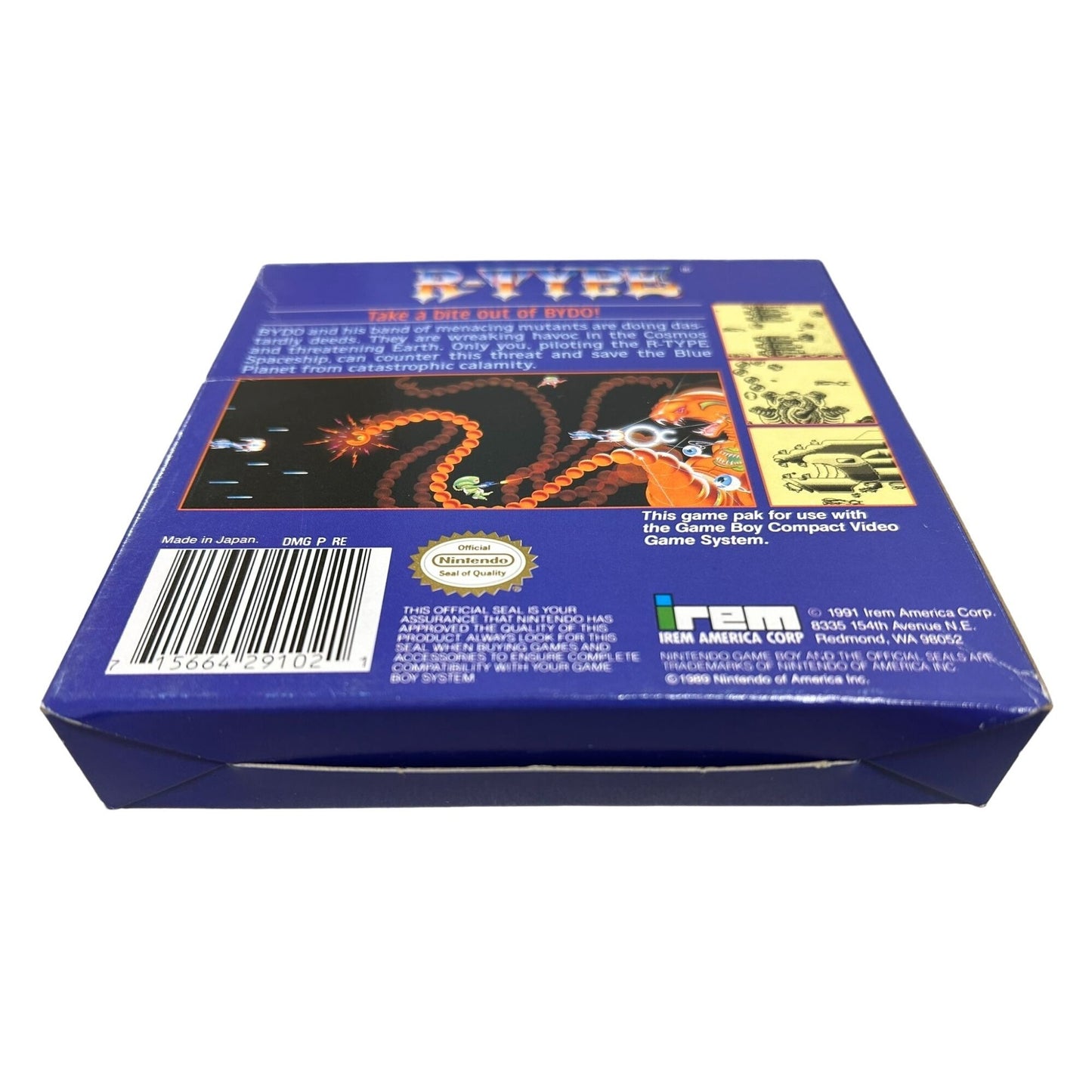 R-Type (Gameboy 1989) Box, Manual and Game GOOD CONDITION!