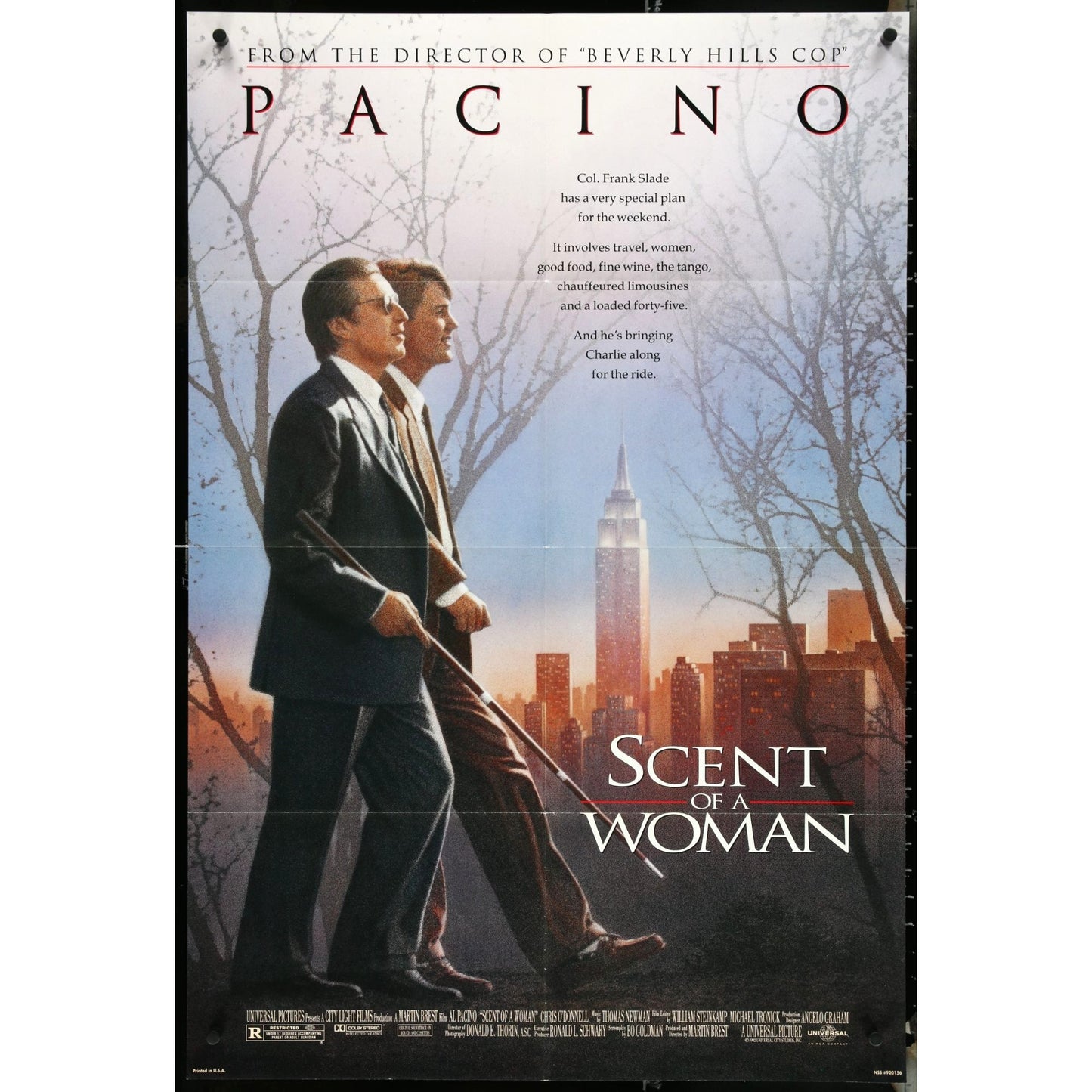 Scent of a Woman (1992) Original Movie Poster Folded One-Sheet 27x40 EM1A20