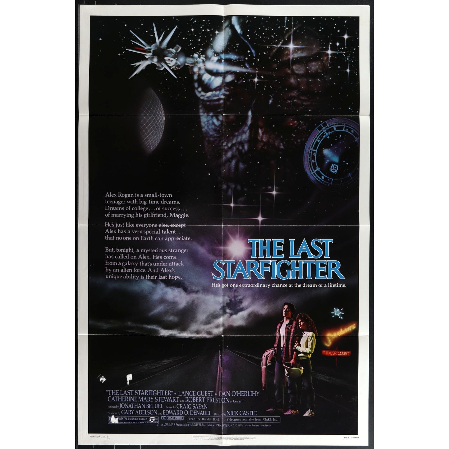 The Last Starfighter (1984) Original Movie poster Folded 27x41 EM4-138