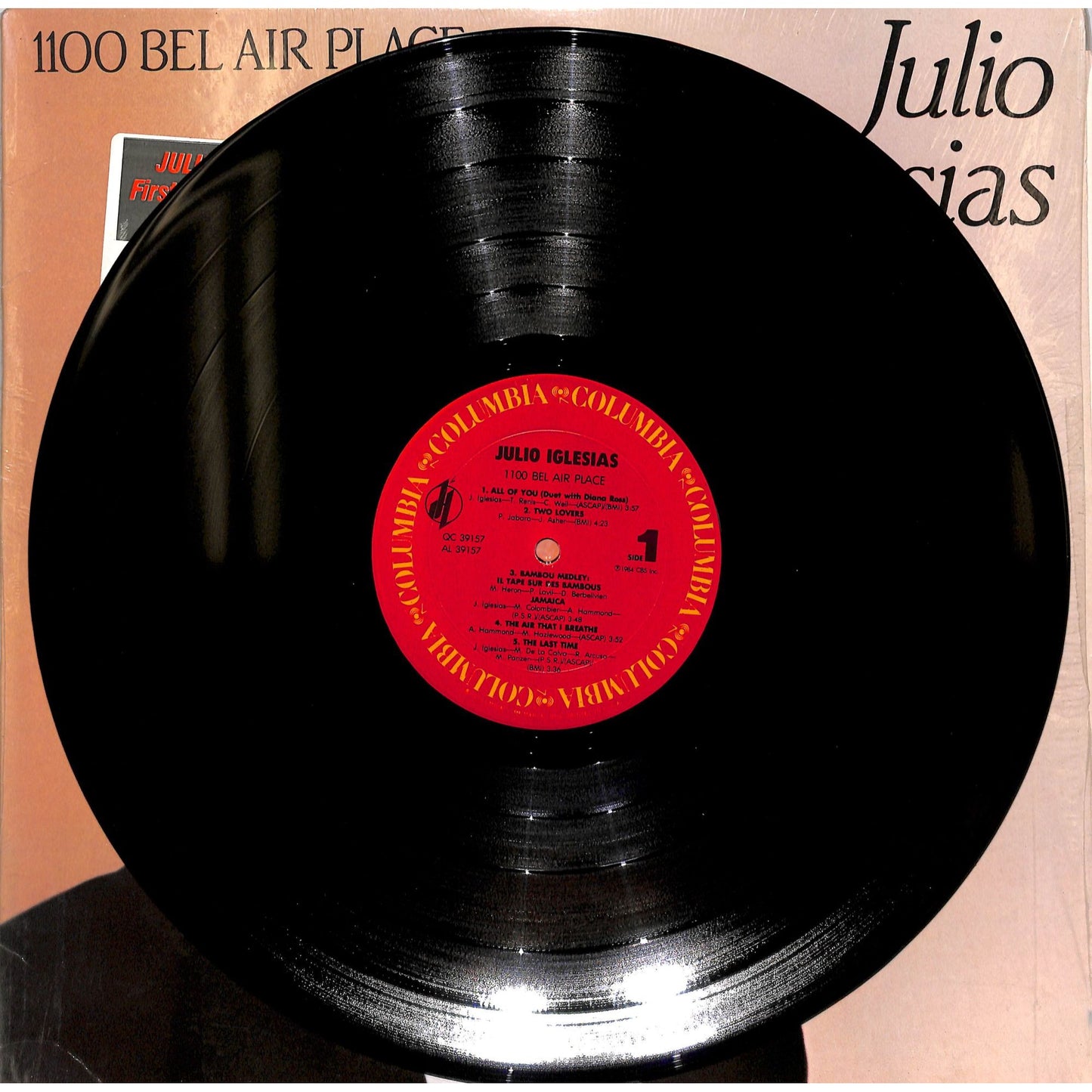 Julio Iglesias - 1100 Bel Air Place Vinyl Record QC 39157