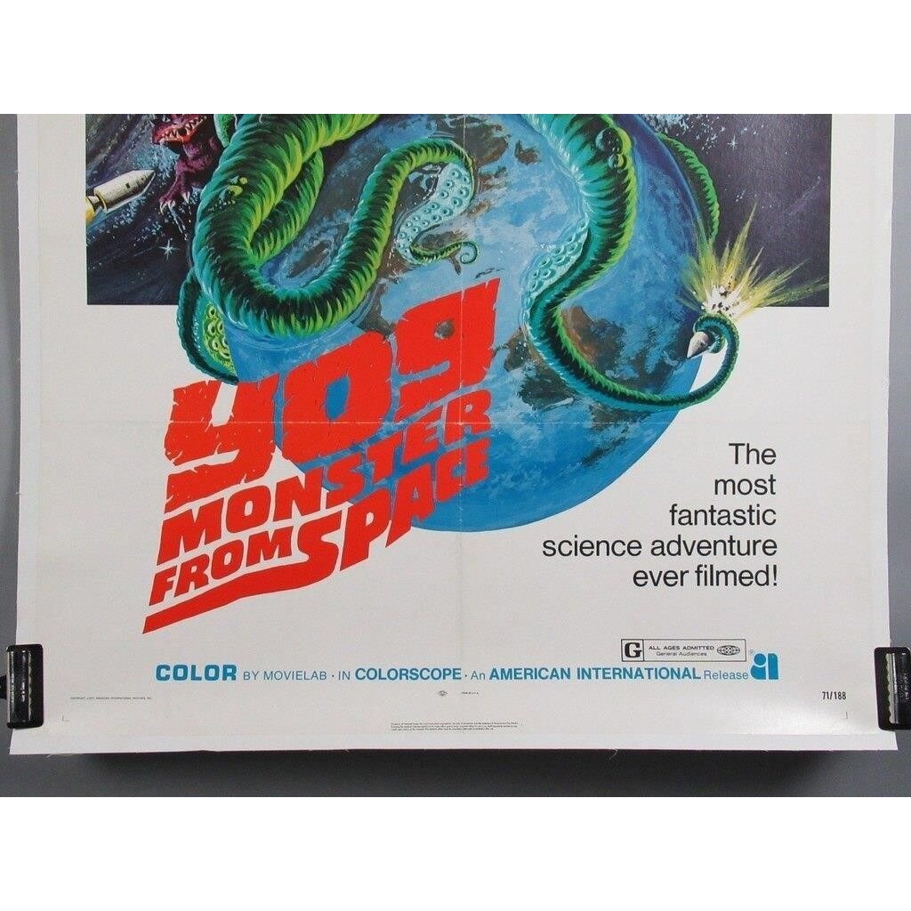 Yog Monster from Space (1970) Original Linenbacked One-Sheet Sci-Fi Movie Poster