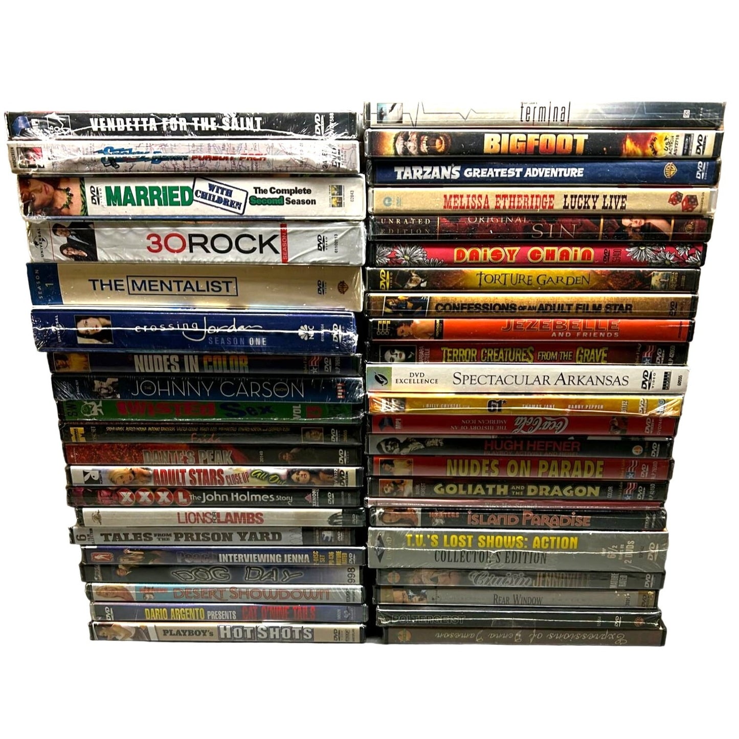 BULK LOT 89 BRAND NEW SEALED DVDs various genres SJ3
