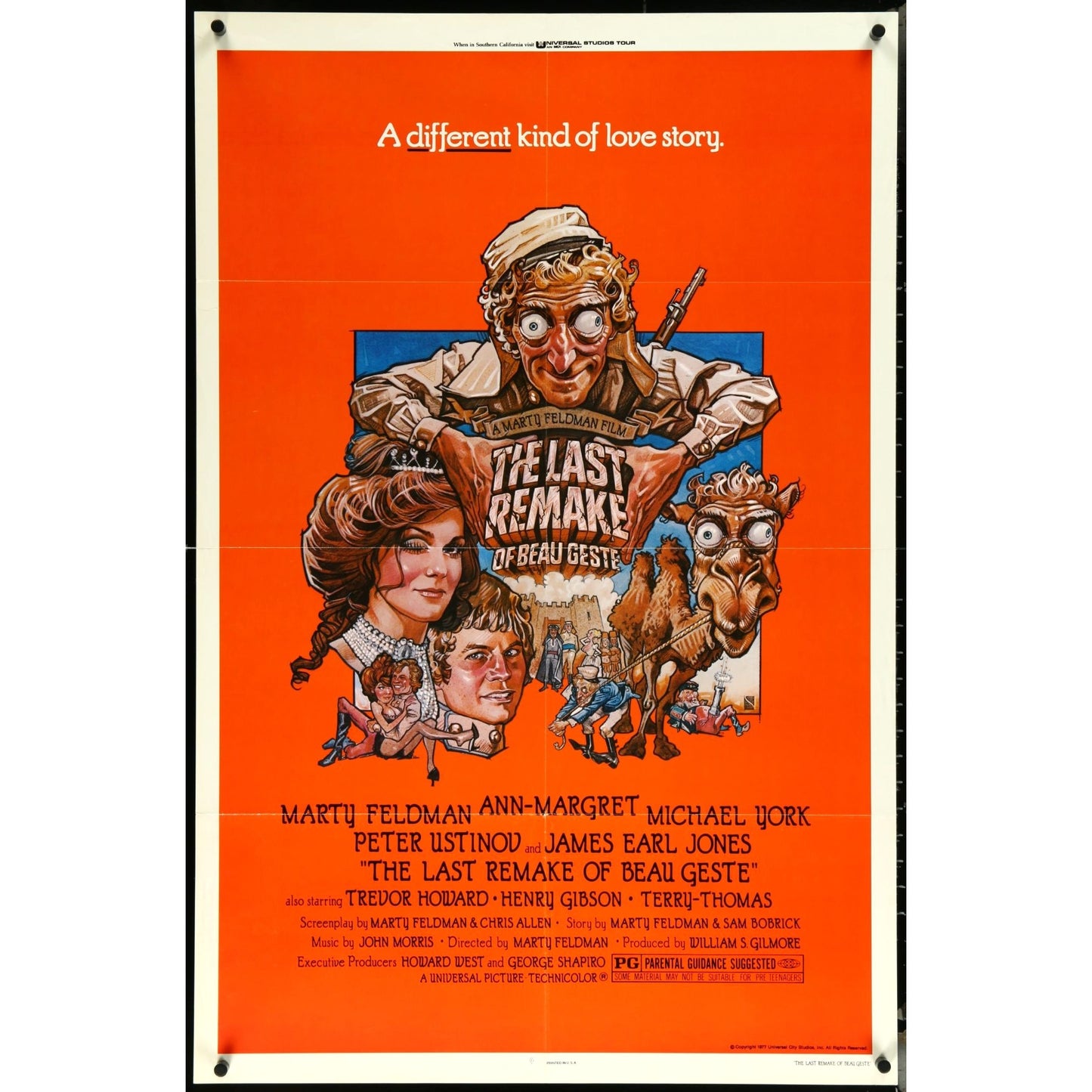 The Last Remake of Beau Geste (1977) Original Folded Movie Poster 27x41 EM4-111