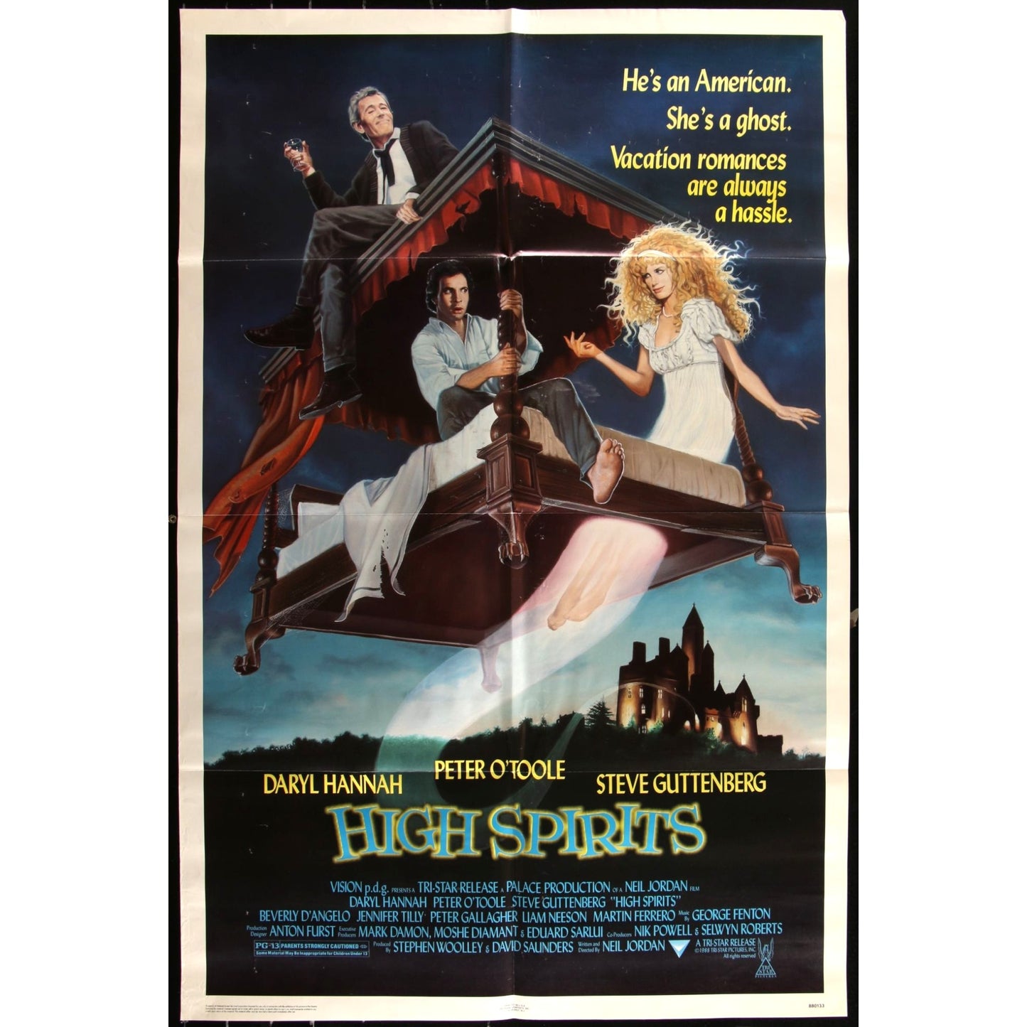 High Spirits (1988) Orig. Movie Poster 27x41 Peter O'Toole Daryl Hannah EMP60