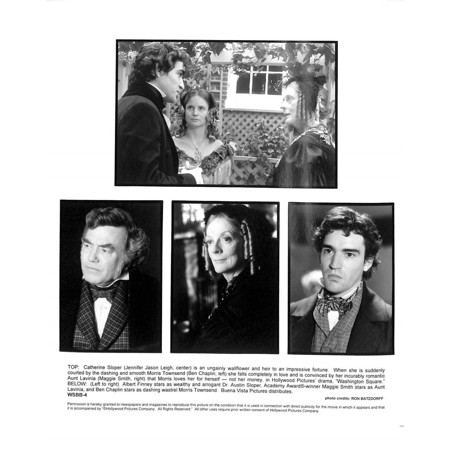 Washington Sqaure (1997) Movie Still Full Set 8x10