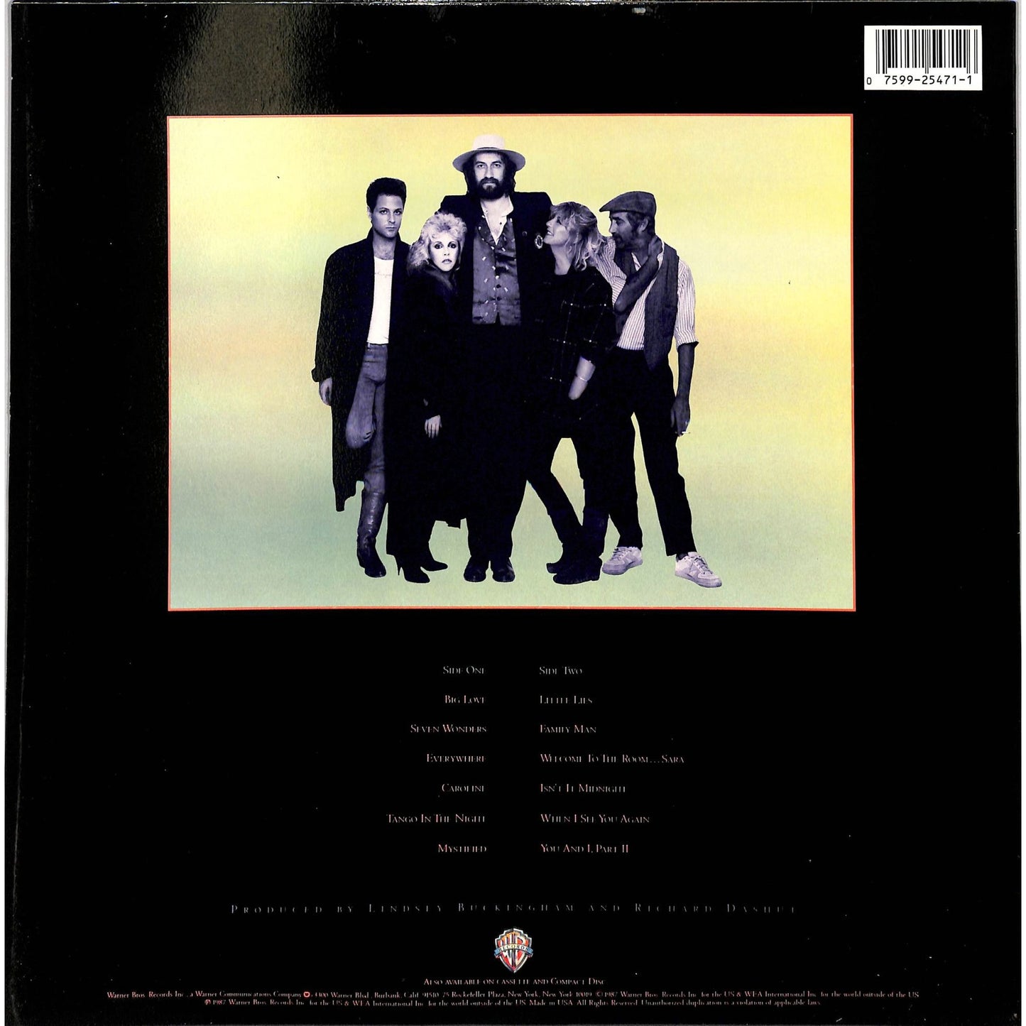Fleetwood Mac - Tango in the Night Vinyl Record 9 25471-1