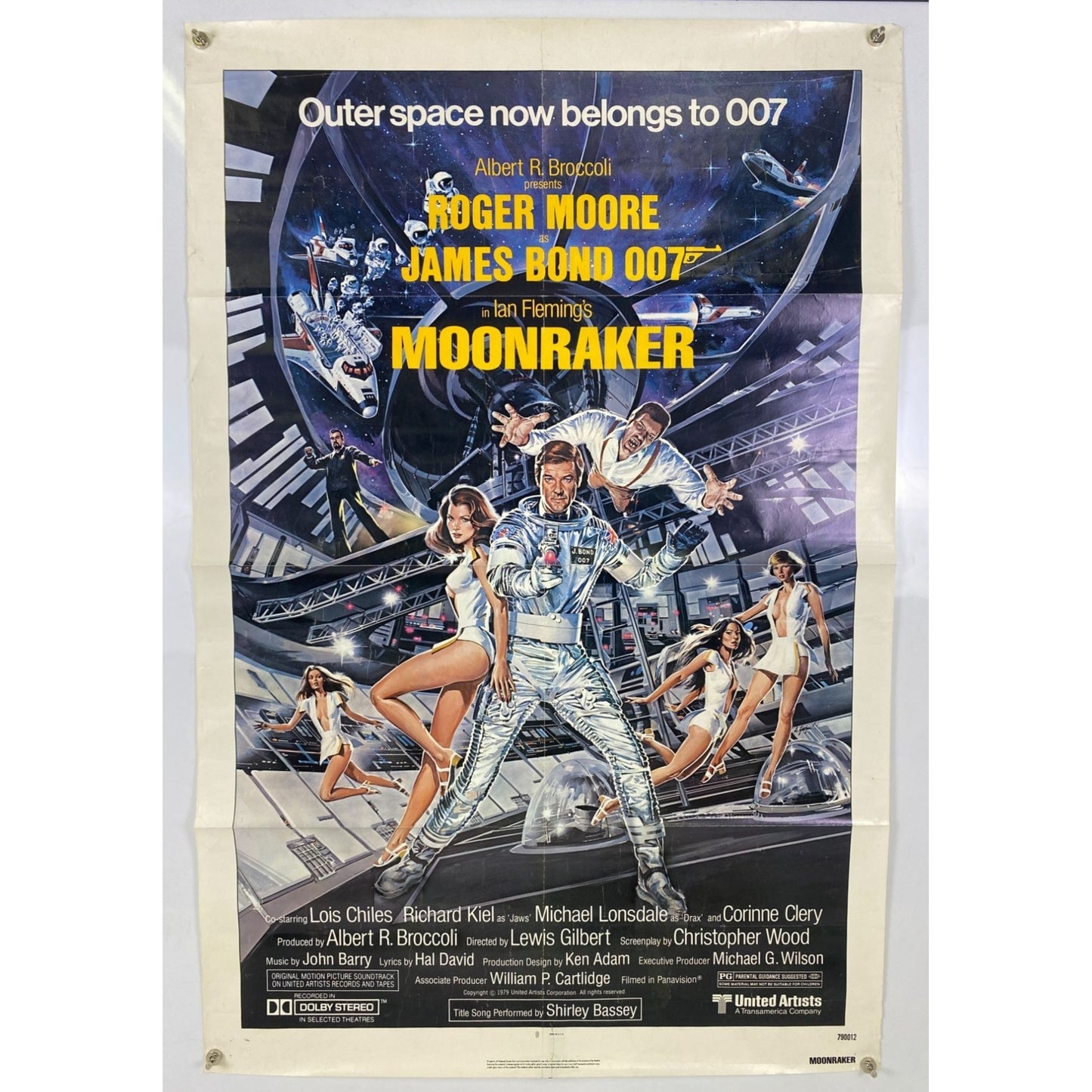 Moonraker (1979) Original Movie Poster Folded 27x41