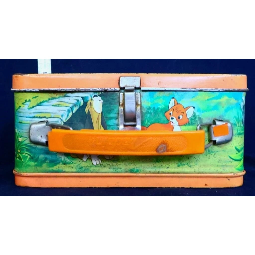 Vintage metal Disney the Fox & The Hound lunchbox