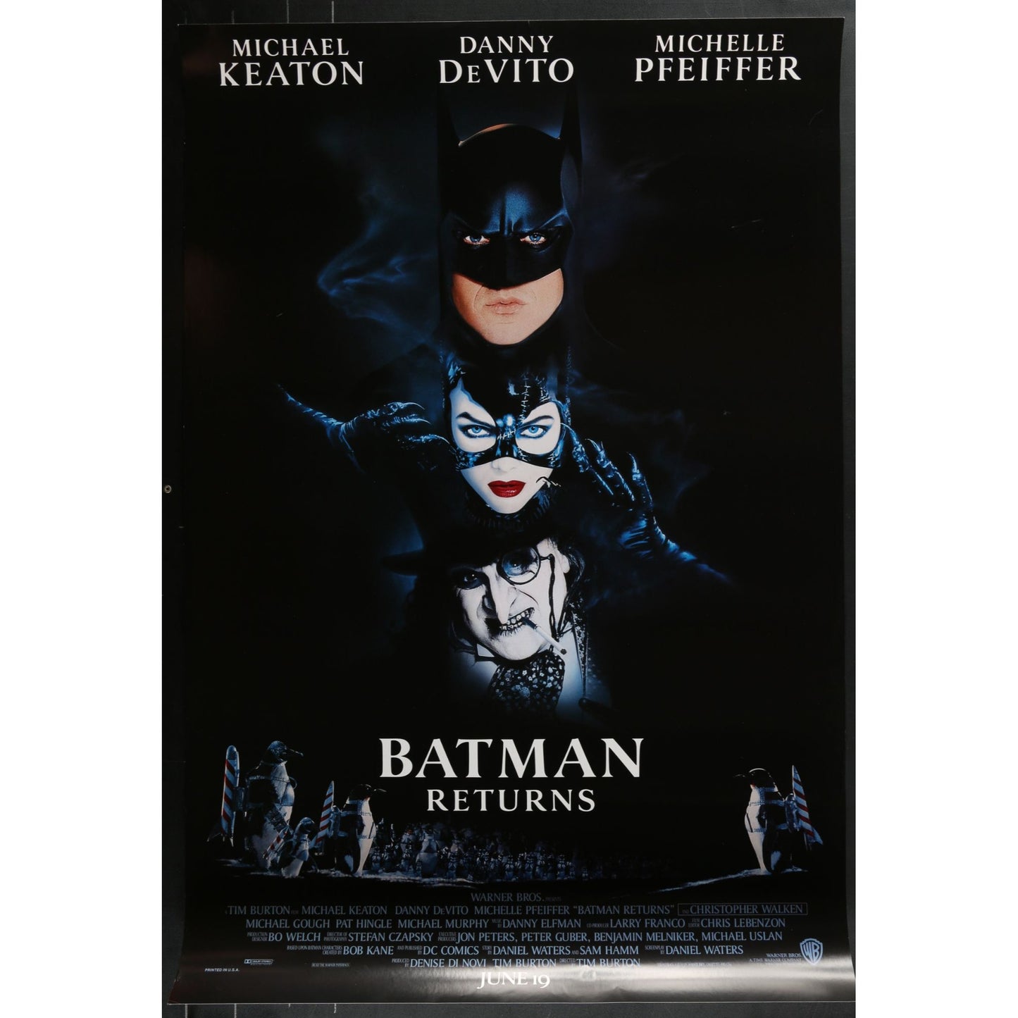 Batman Returns (1992) Original Single-sided Movie Poster Rolled 27x40