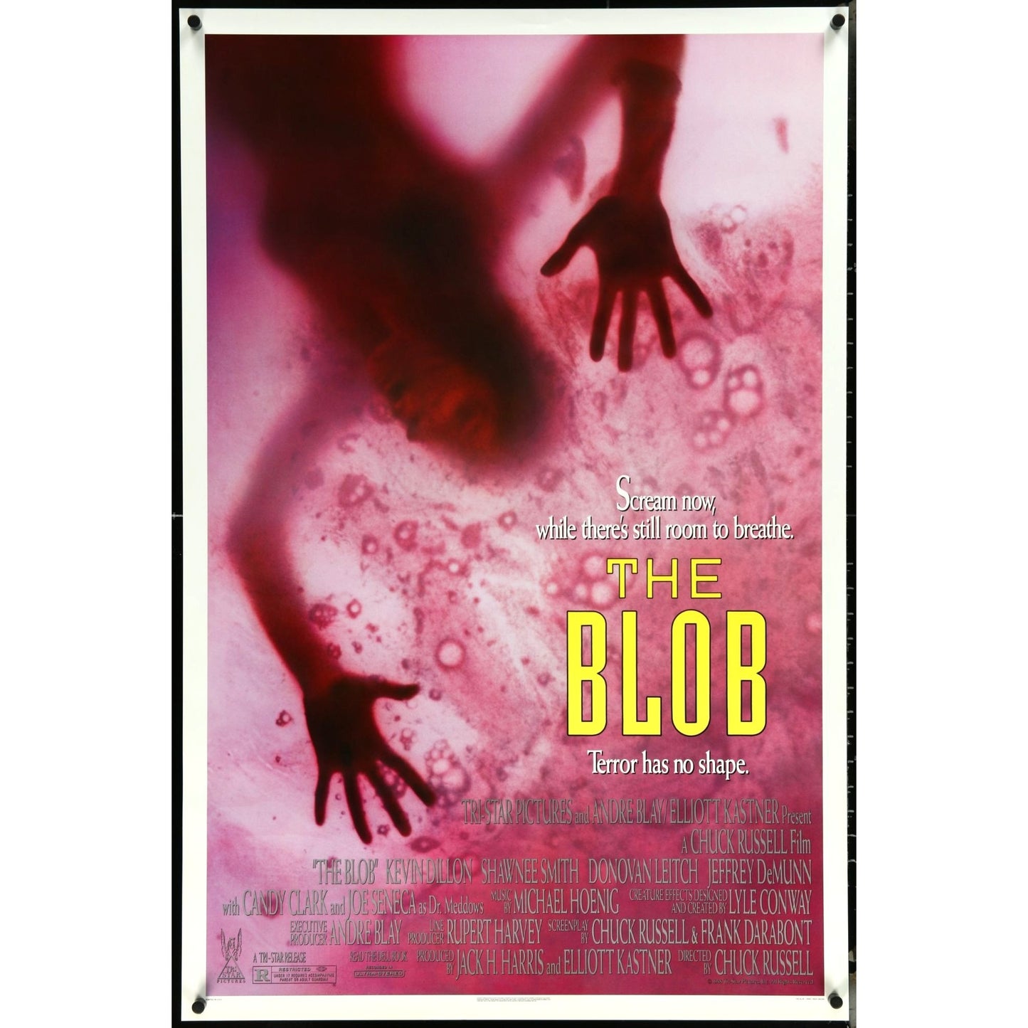 BLOB 1988 Chuck Russell Original Theatrical Unfolded Movie Poster 27" x 41"