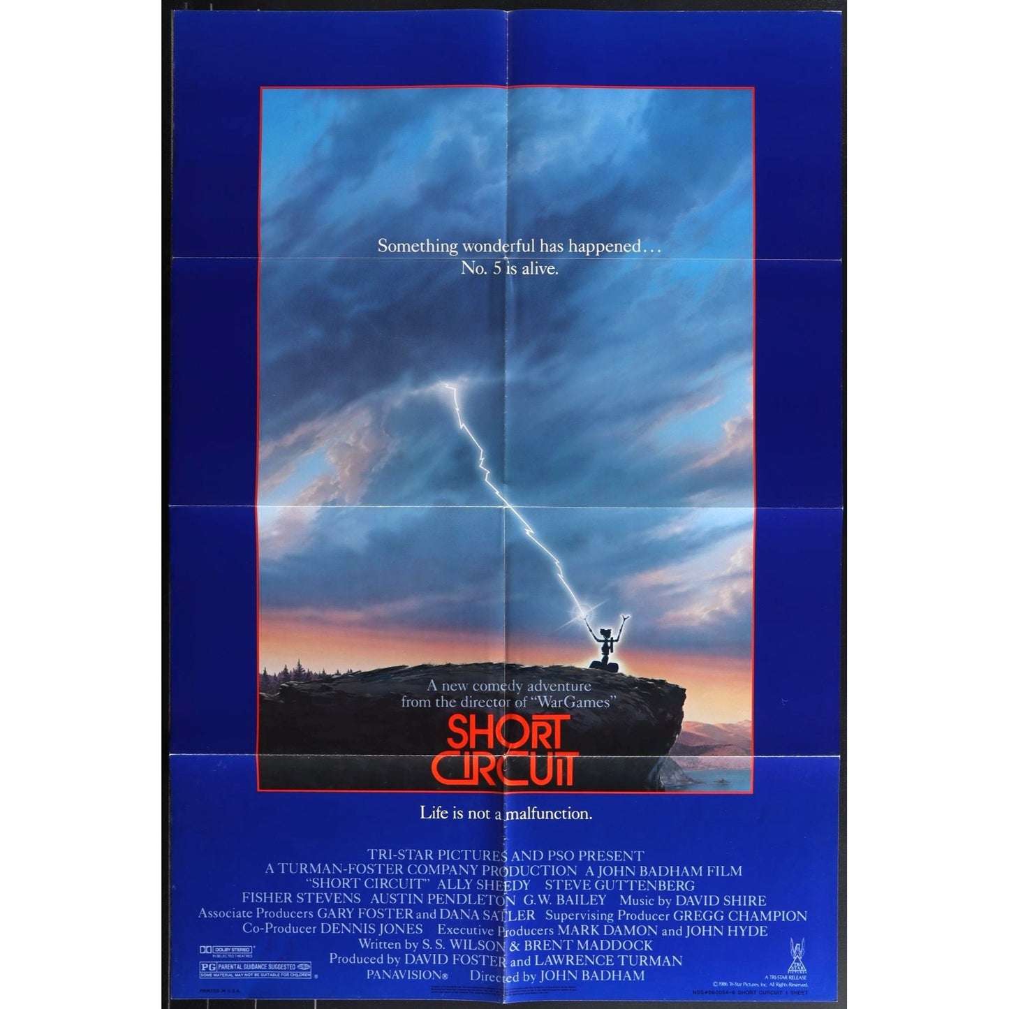 Short Circuit (1986) Original Movie Poster Folded 27x41 EM4-150