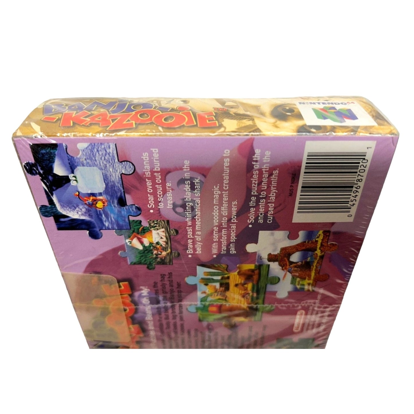 Banjo-Kazooie (Nintendo 64 1998) CIB with Manuals Partial Seal and Hang-tab NM