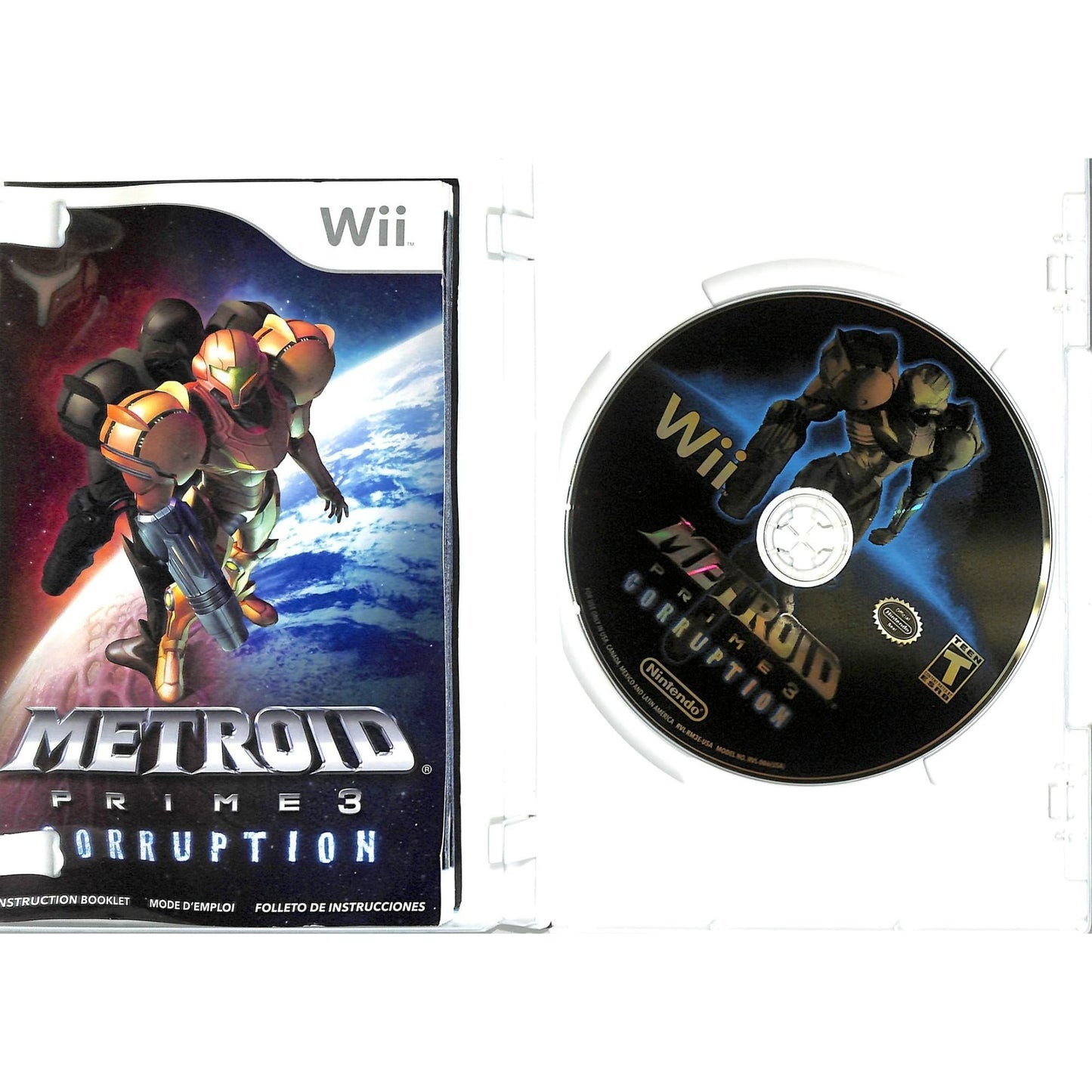 Metroid Prime 3: Corruption (2007) Nintendo Wii CIB