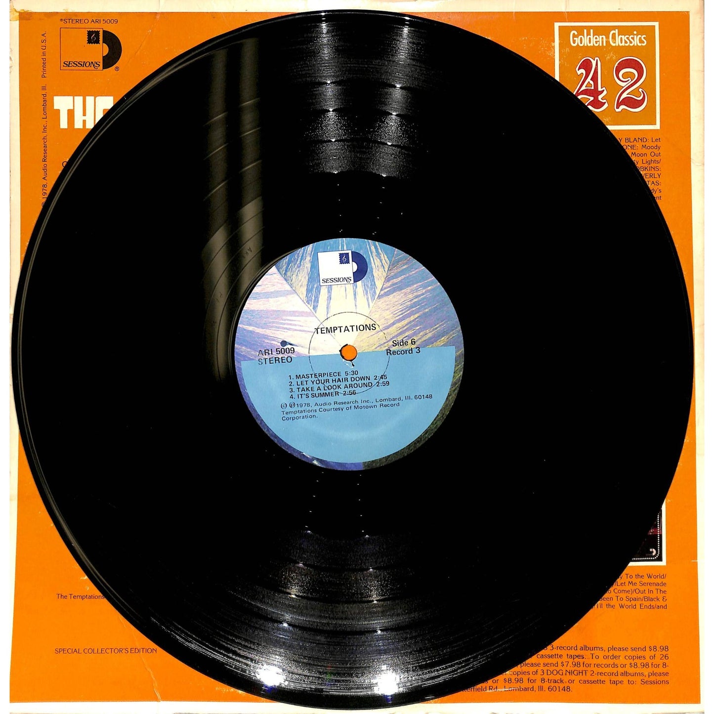The Temptations Self-Titled 3LP Vinyl Record ARI 5009