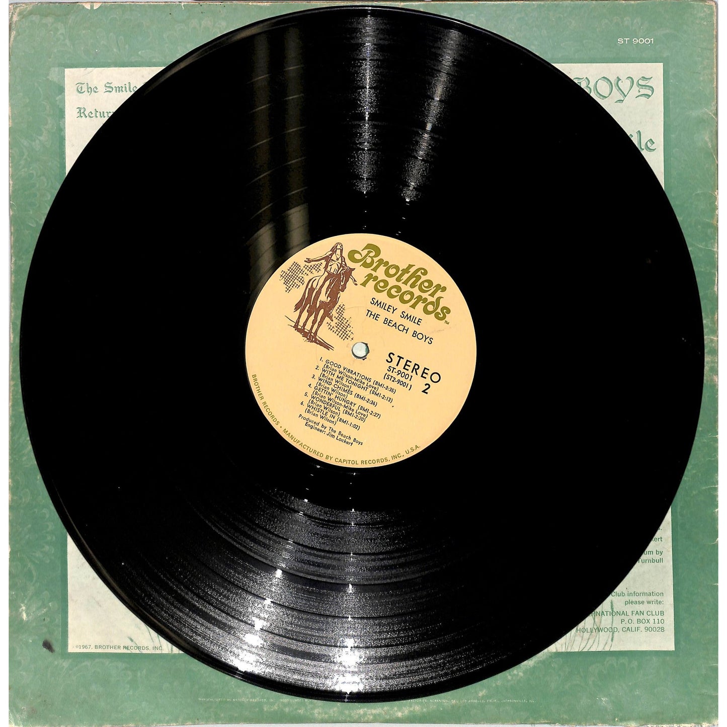 The Beach Boys - Smiley Smile Vinyl Record ST-9001