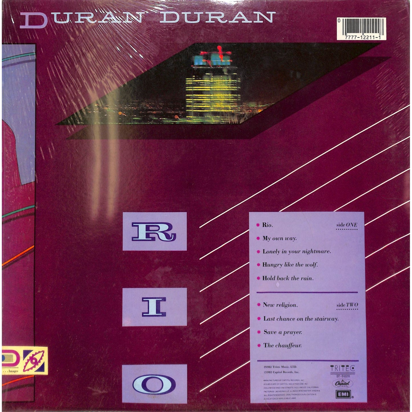 Duran Duran - Rio Vinyl Record ST-512211