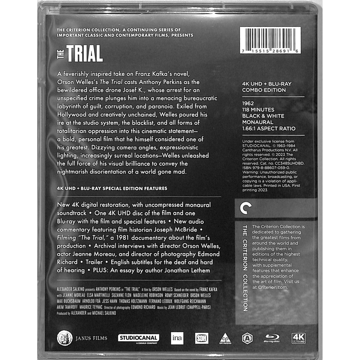 The Trial (1981) The Criterion Collection 4k