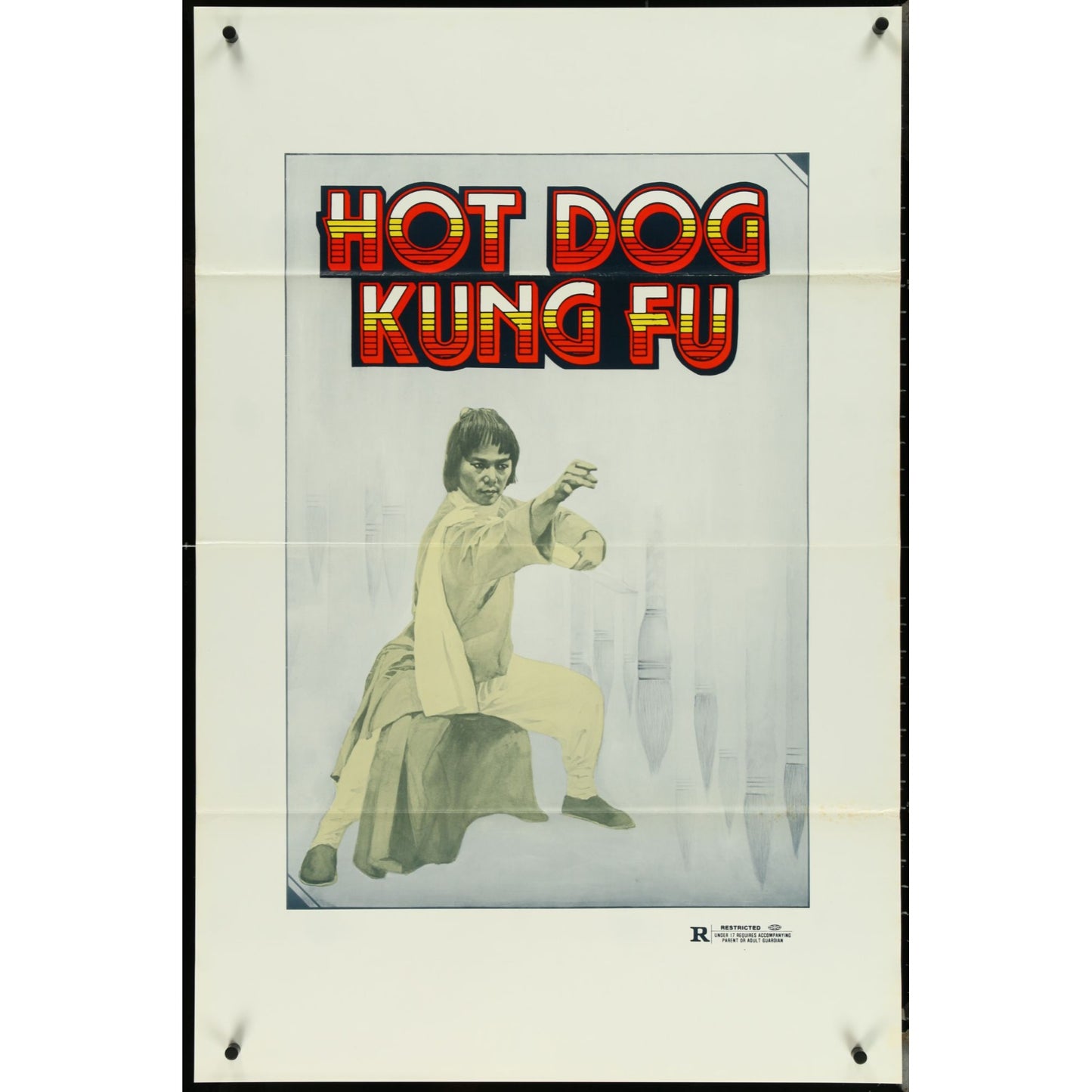 Lot of 32 Tri-Folded Kung-Fu One-Sheet Original Movie Posters 70s & 80s EM2A12